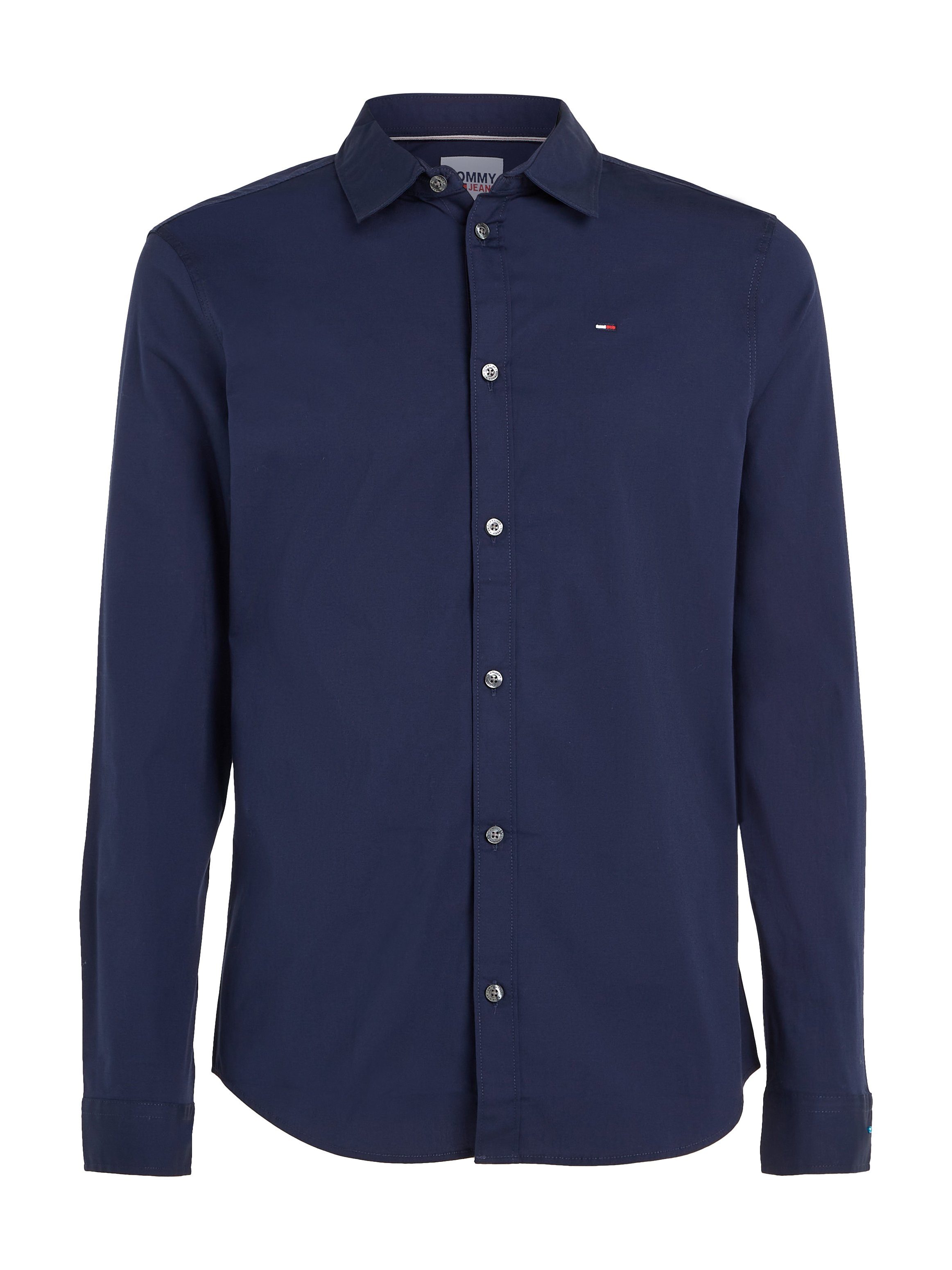TOMMY JEANS Overhemd met lange mouwen Sabim Stretch Hemd Shirt Stretch shirt, premium, slim fit, met elastaan