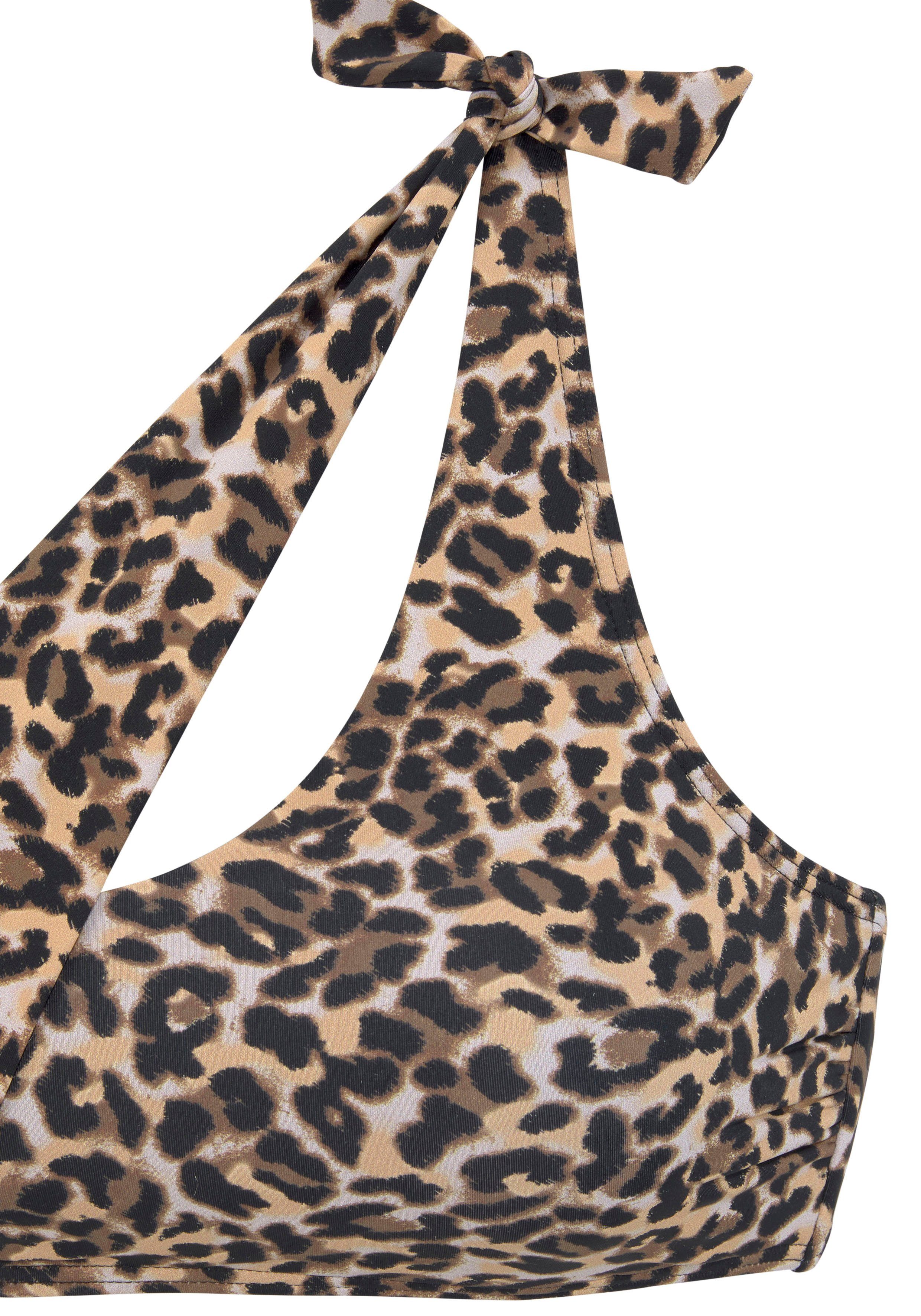 Bruno Banani Bustierbikini gedessineerd met asymmetrische snit