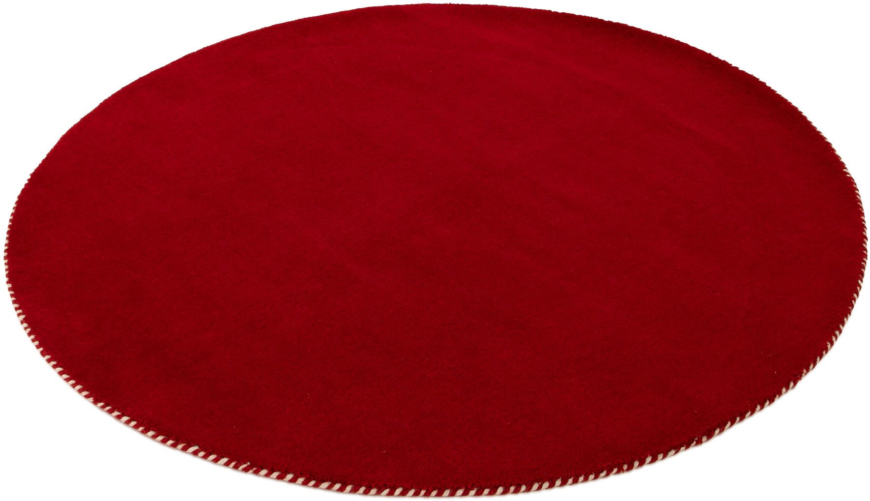 carpetfine Wollen kleed Gabbeh Lola Uni met natuurlijk plantaardig materiaal handgeweven, ook als loper