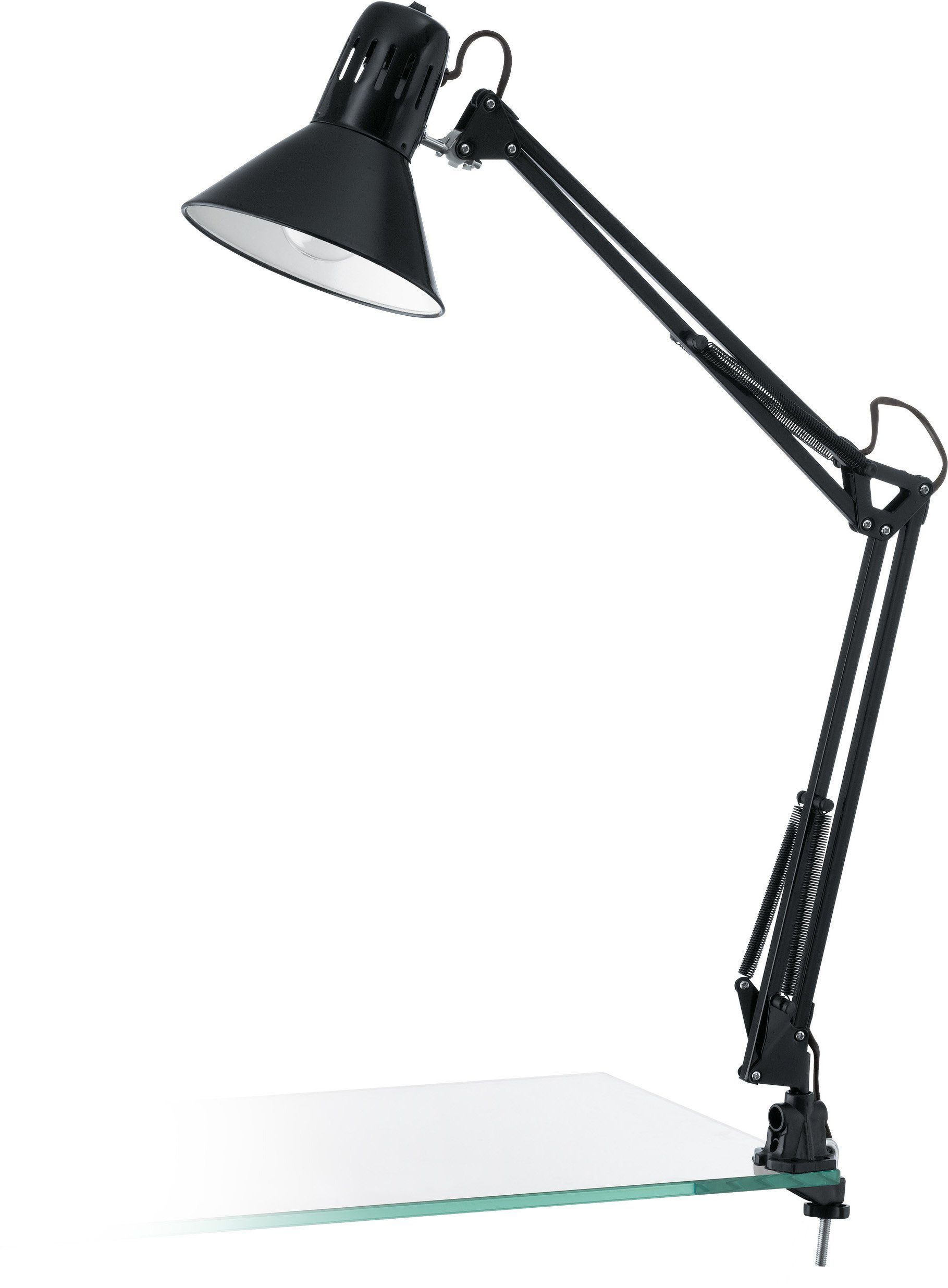 EGLO Tafellamp FIRMO Klem lamp vintage, industrieel, retro, bureau lamp, E27 fitting