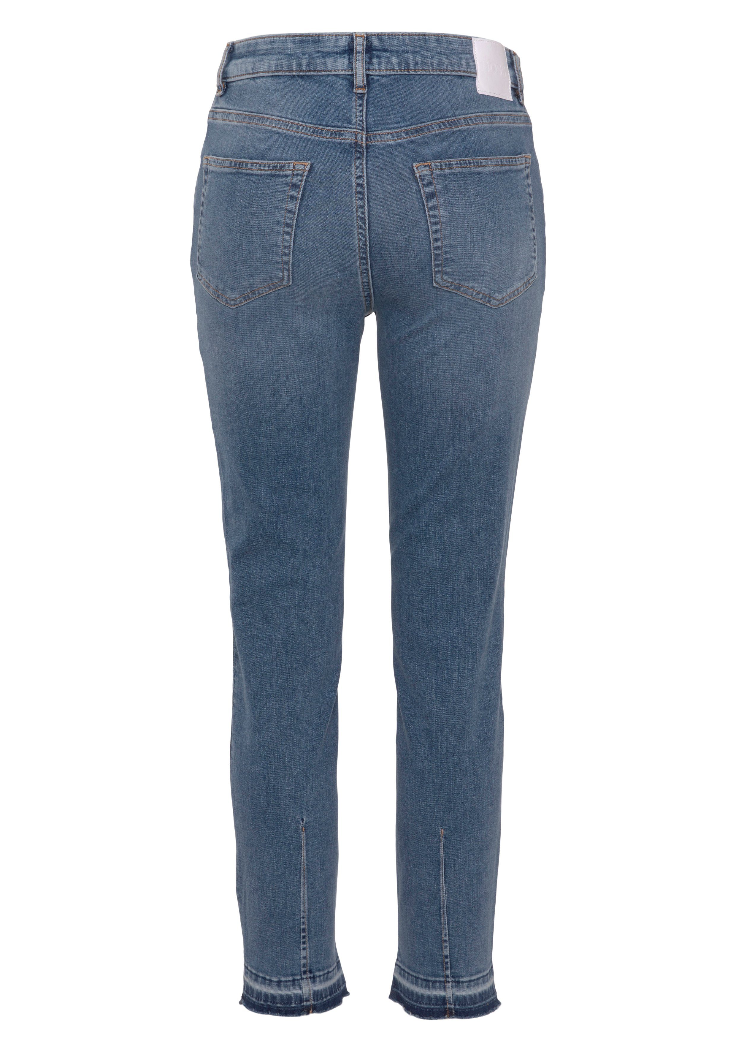 Boss Orange 5-pocket jeans Jackie Mid Rise Mid Waist middelhoge taille Premium Denim Jeans