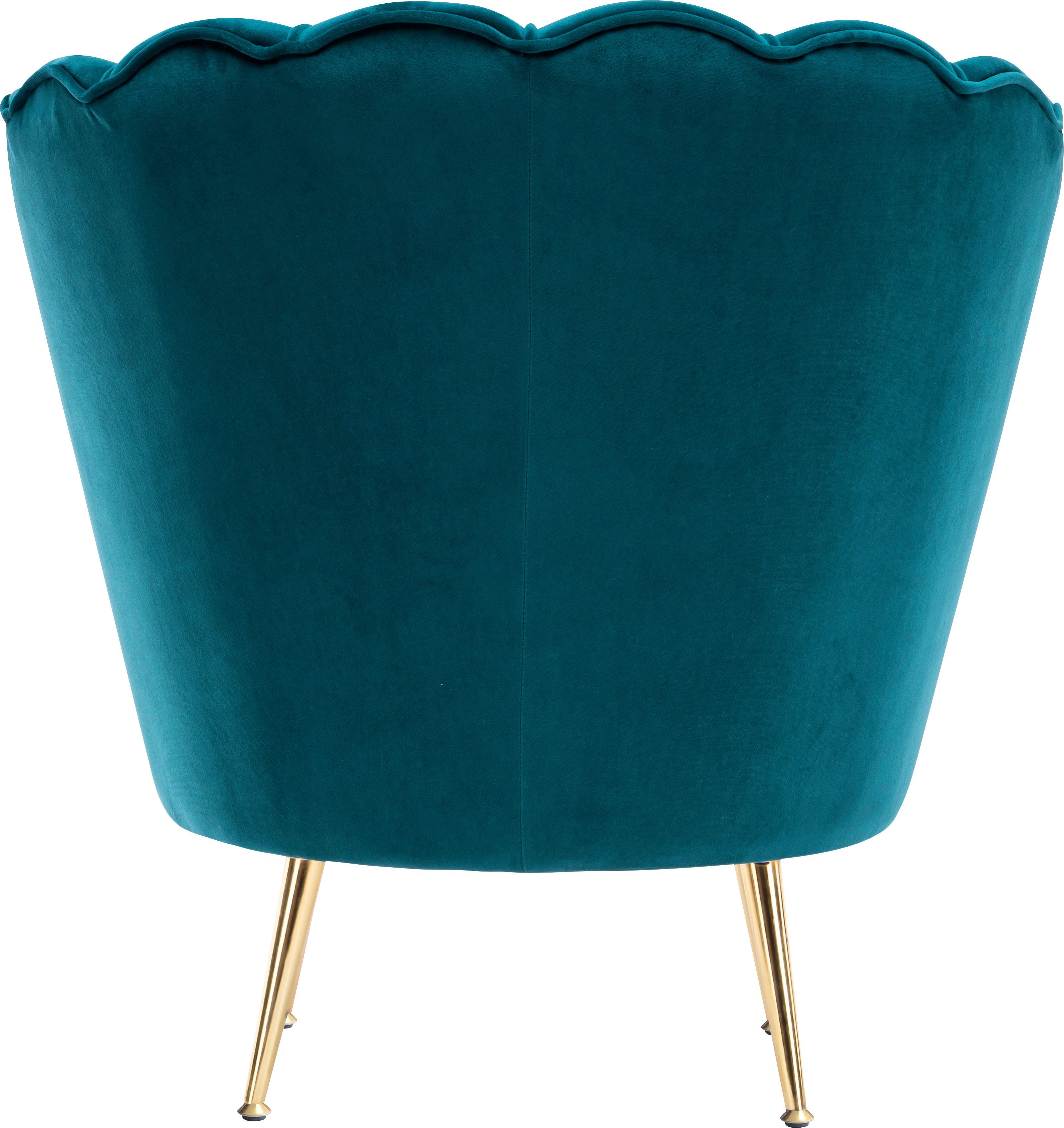 Kayoom Fauteuil Sofa Barbara 125, hoogwaardige fluwelen stof met fluweelachtige aanraking (1 stuk)