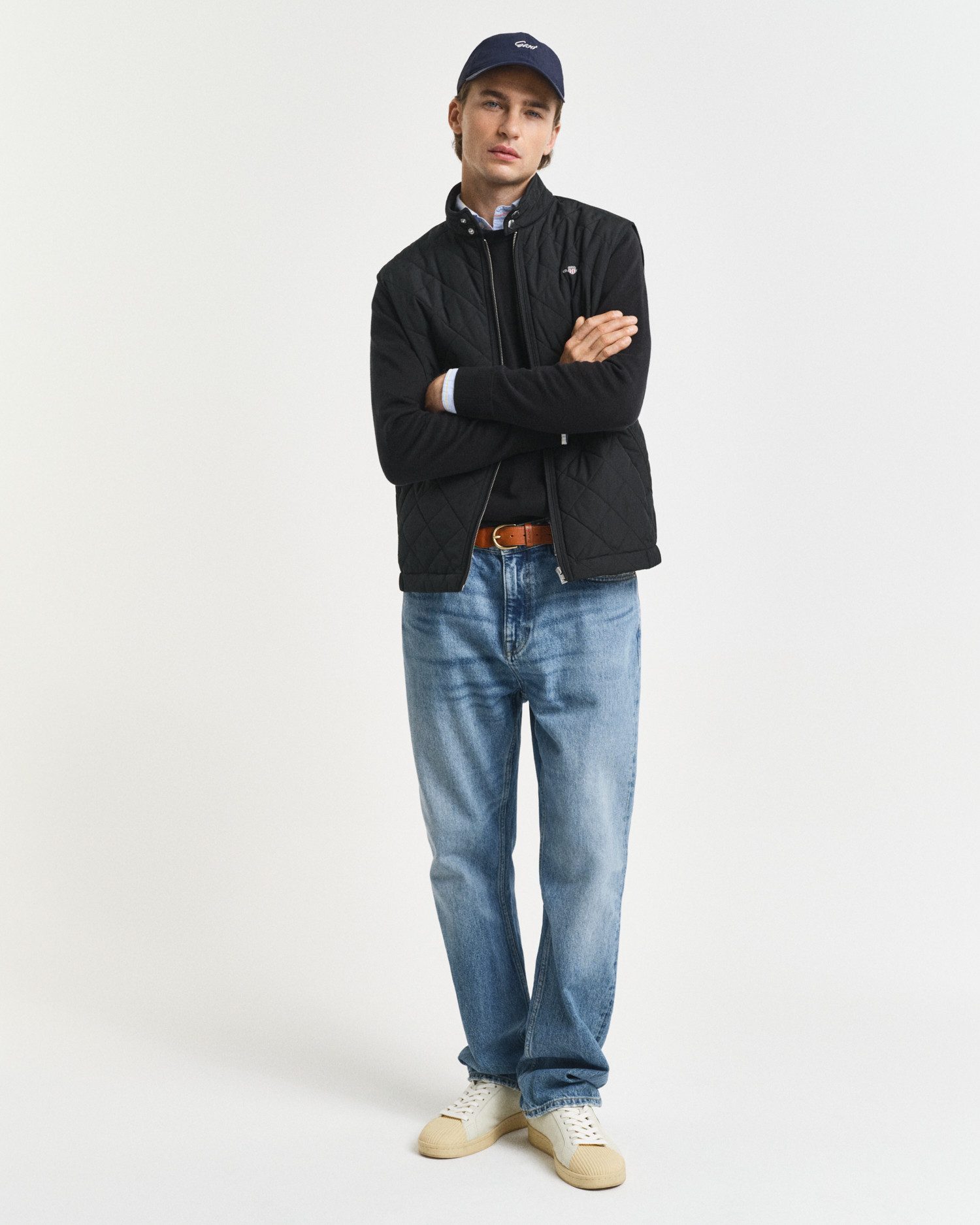 Gant Bodywarmer QUILTED WINDCHEATER VEST met wattering van gerecycled polyester