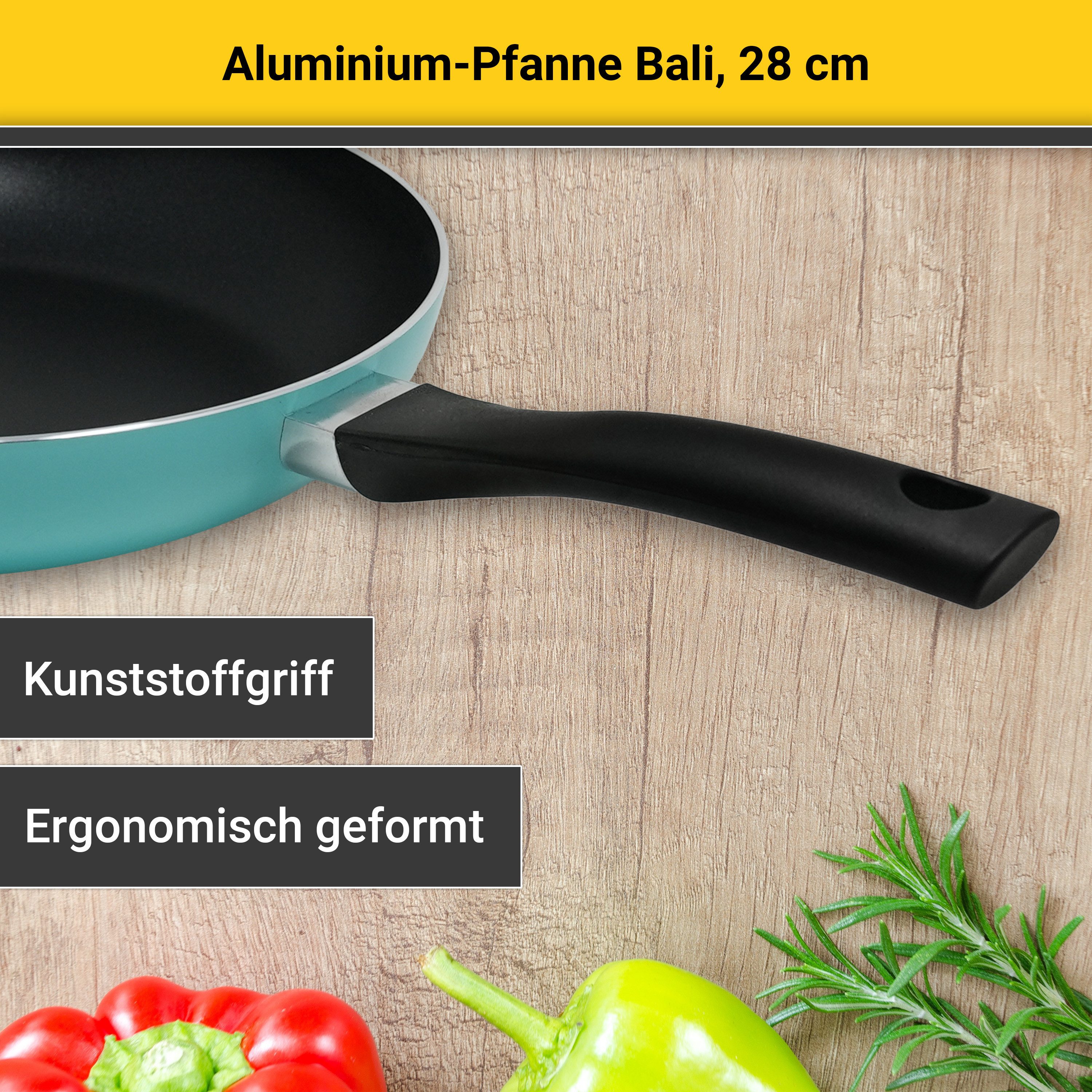 Krüger Koekenpan Aluminium pan Bali voor inductiekookvelden geschikt (1-delig)