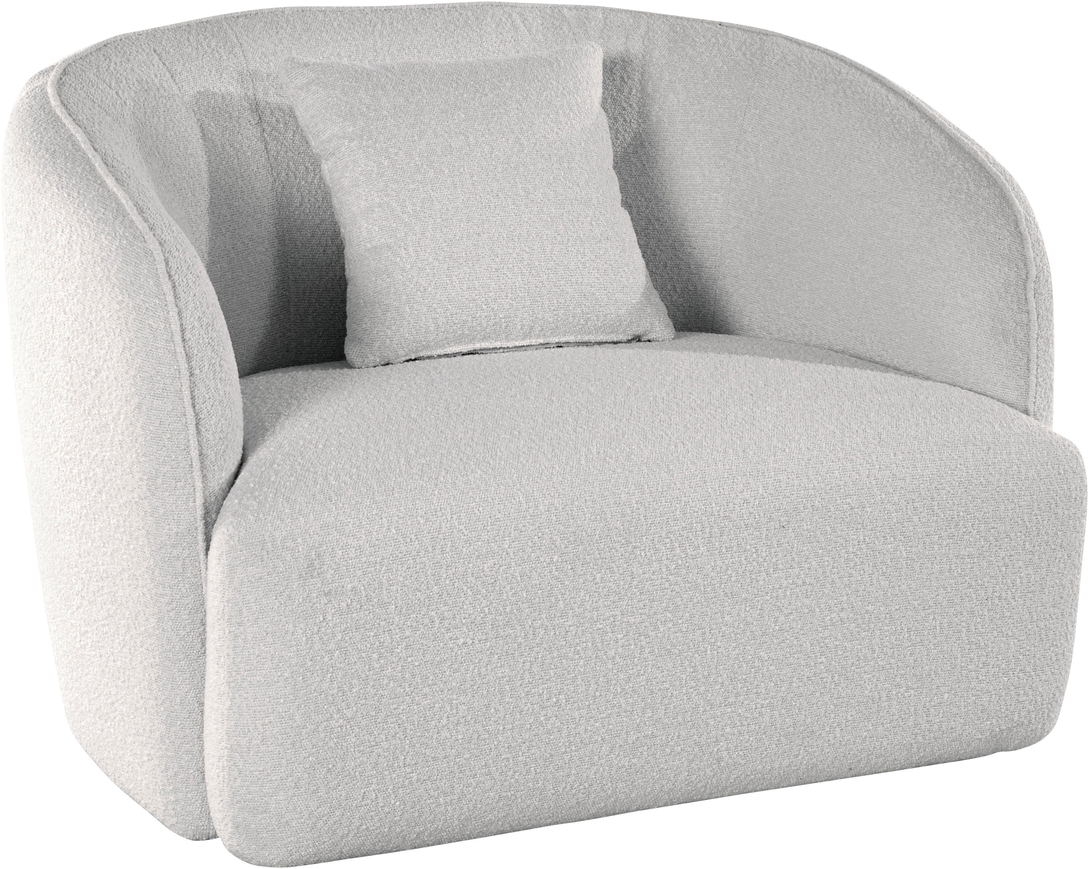 andas Fauteuil Kreukelzone ook met bouclé-bekleding