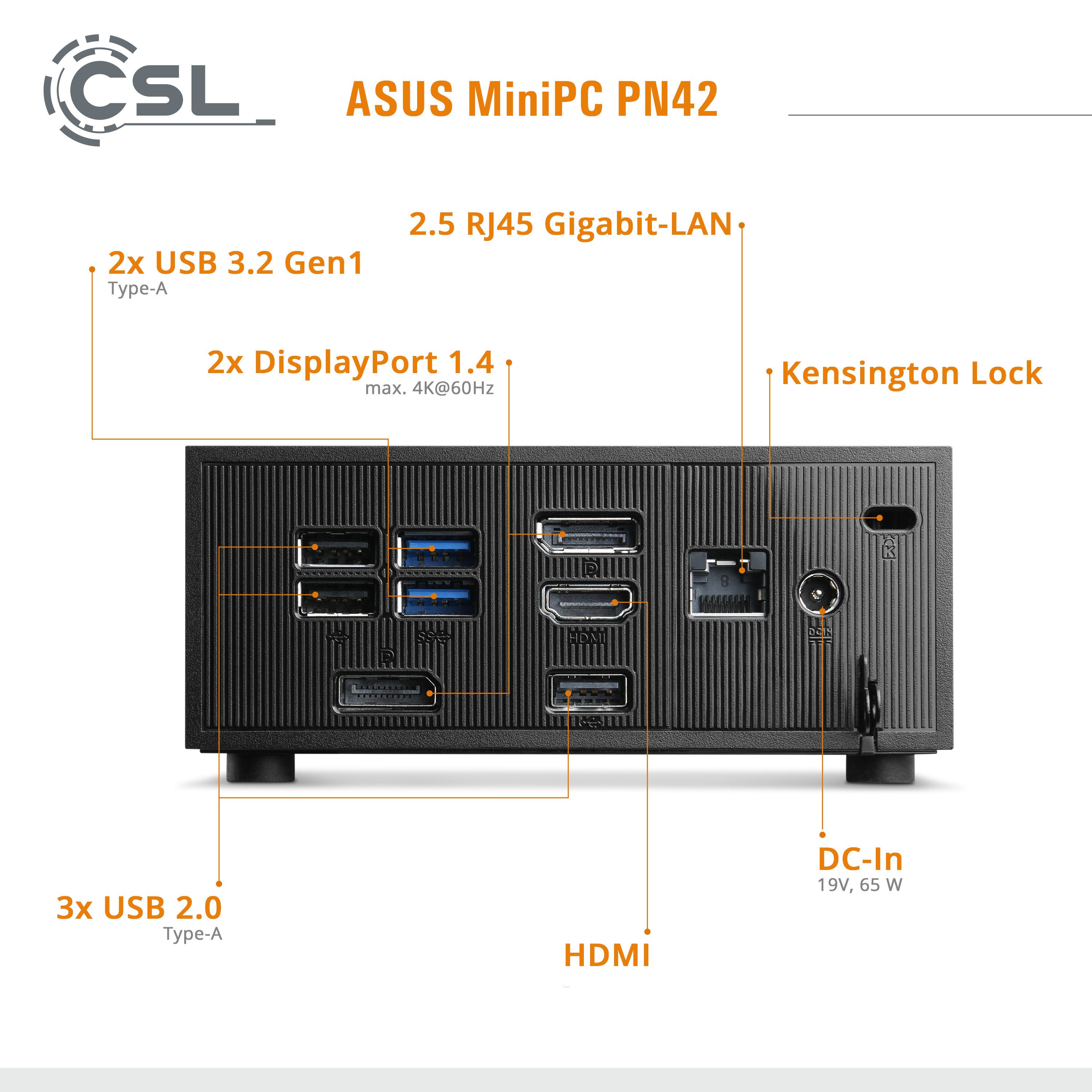 Asus Mini-pc ASUS PN42 Intel N200 Windows 11