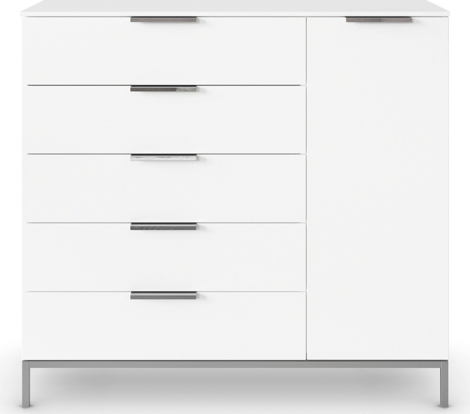 rauch Kast met laden en deuren Flipp 1 deurs met 5 laden en soft-close functie