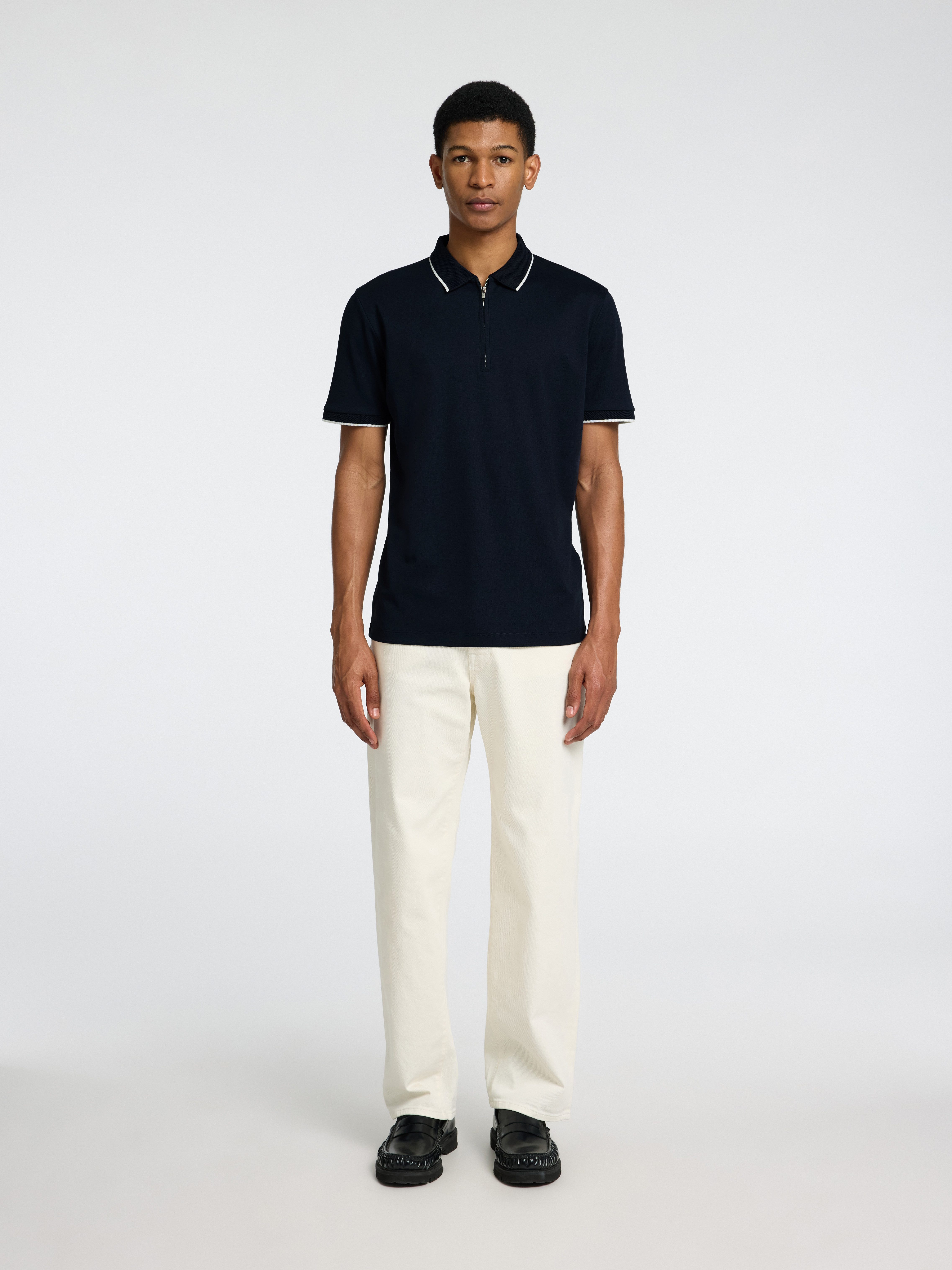 SELECTED HOMME Poloshirt SLHFAVE SPORT ZIP SS POLO NOOS