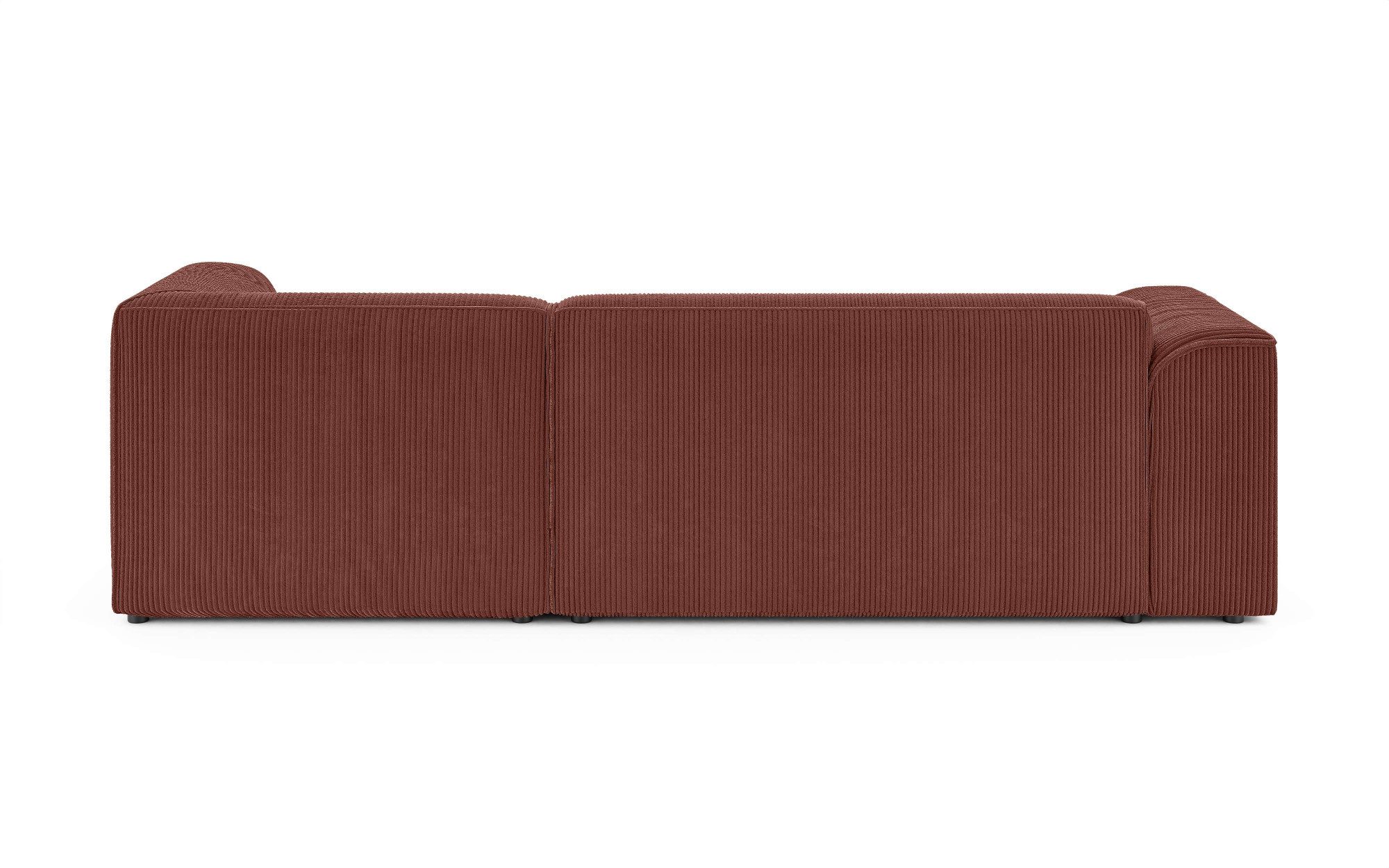 INOSIGN Hoekbank MERID L-vorm (257 cm), tijdloos & stijlvol ontwerp Uitgebreid gepolsterd, in cord, chenille en structuur