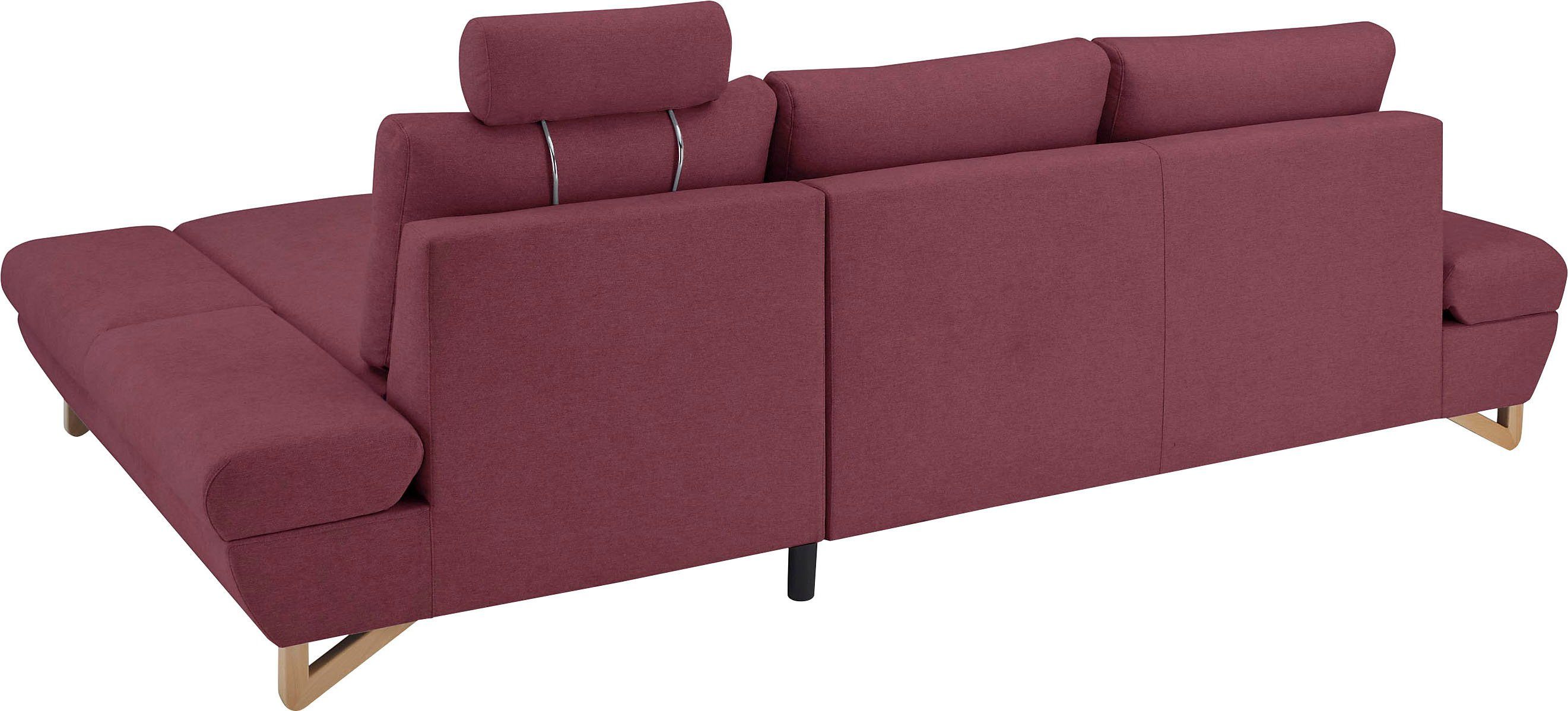 INOSIGN Slaapbank City/Giron comfortabele slaapbank (ligoppervlak 245 x 138 cm) en bedlade