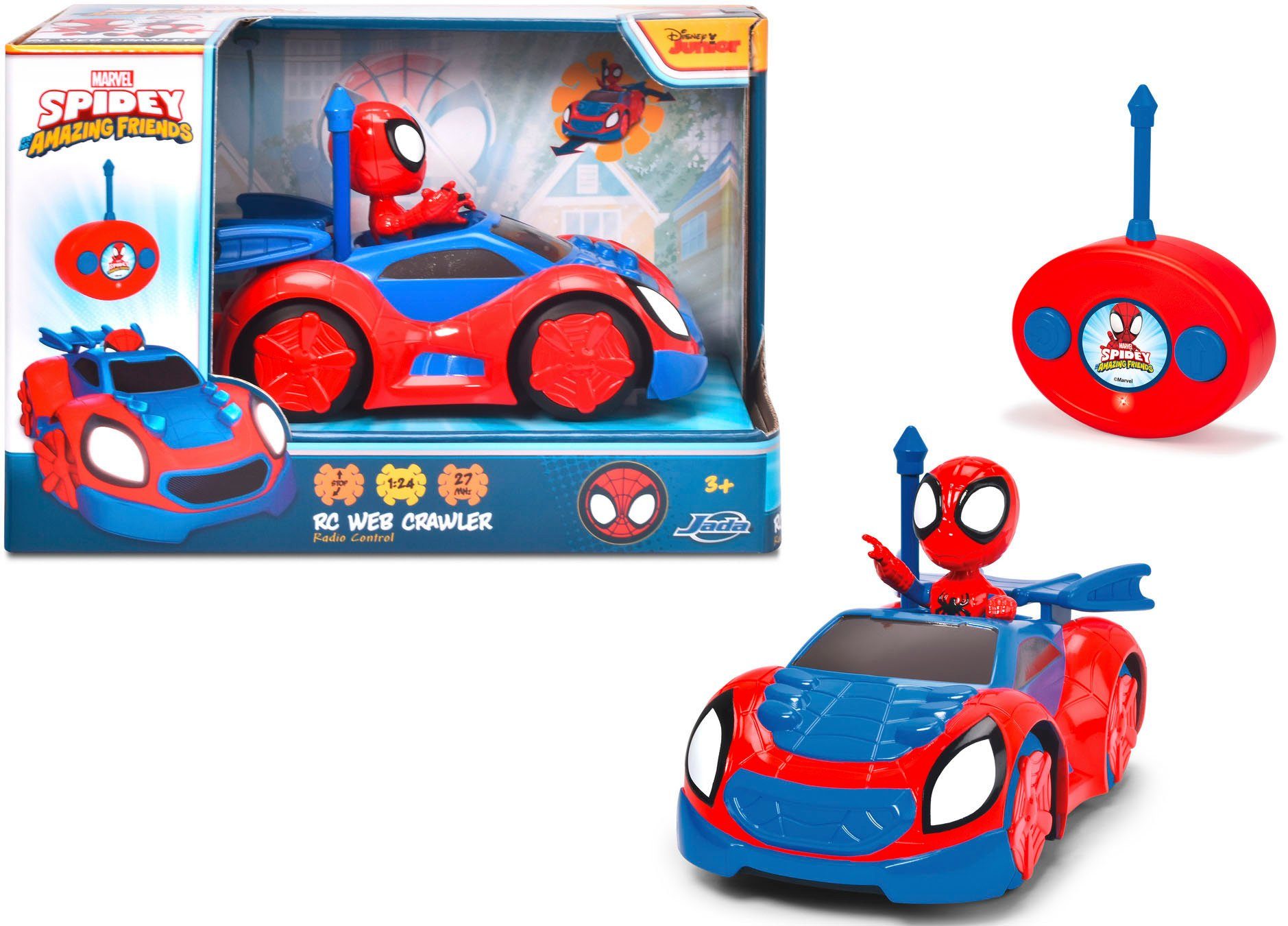 Dickie Toys Radiografisch bestuurbare auto Spidey Web Crawler