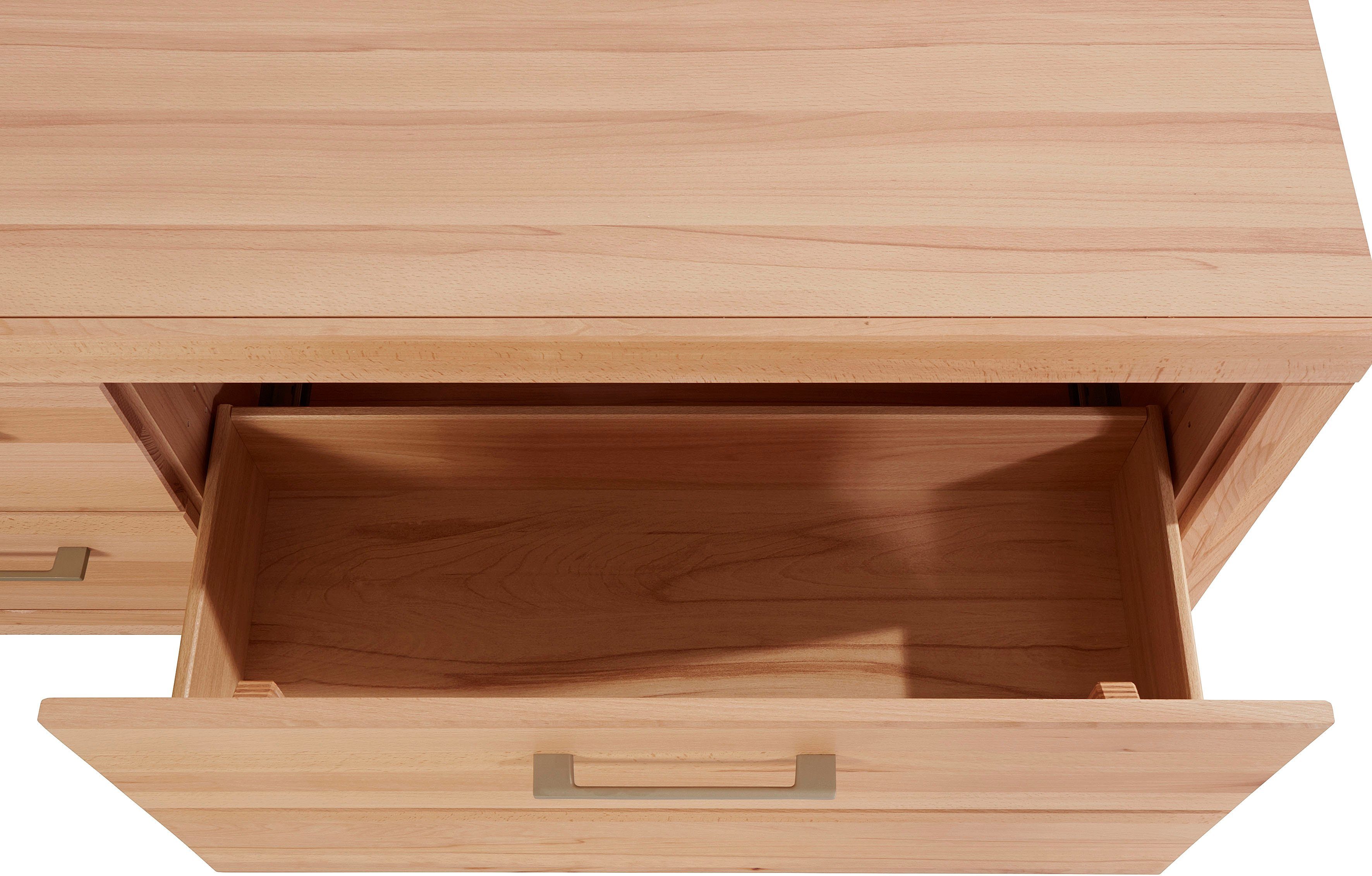 VOGL Möbelfabrik Tv-meubel 1237 Massief houten front, breedte ca. 211 cm, met soft-close functie