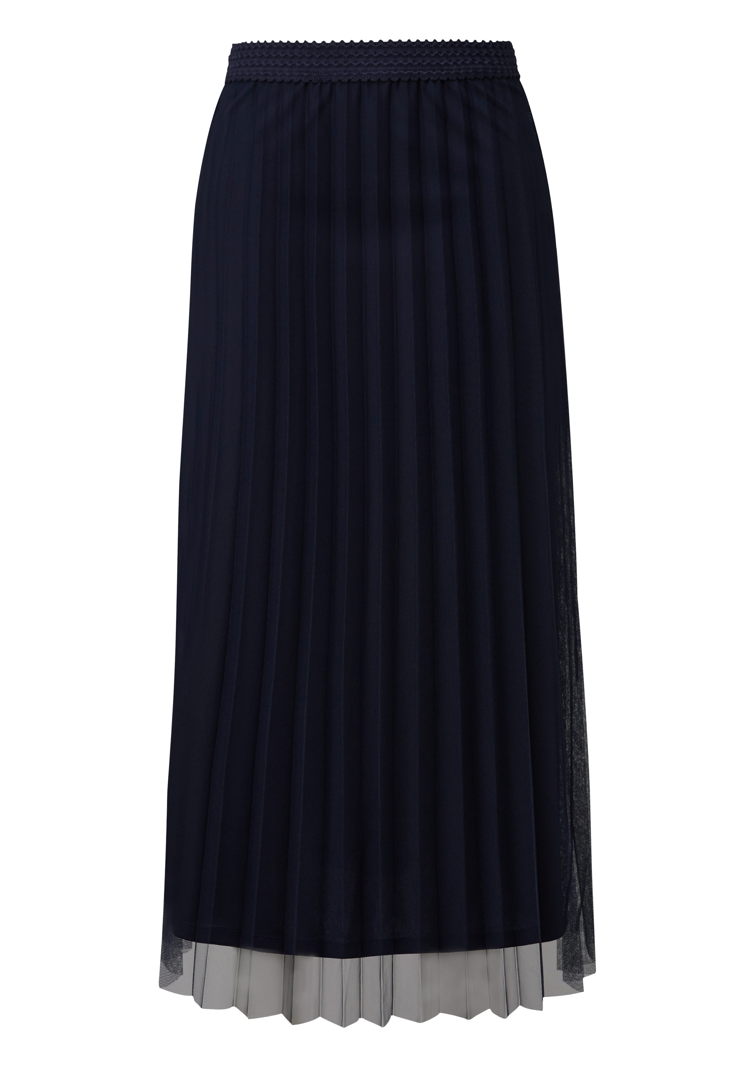 s.Oliver BLACK LABEL Midirok van geplisseerd mesh