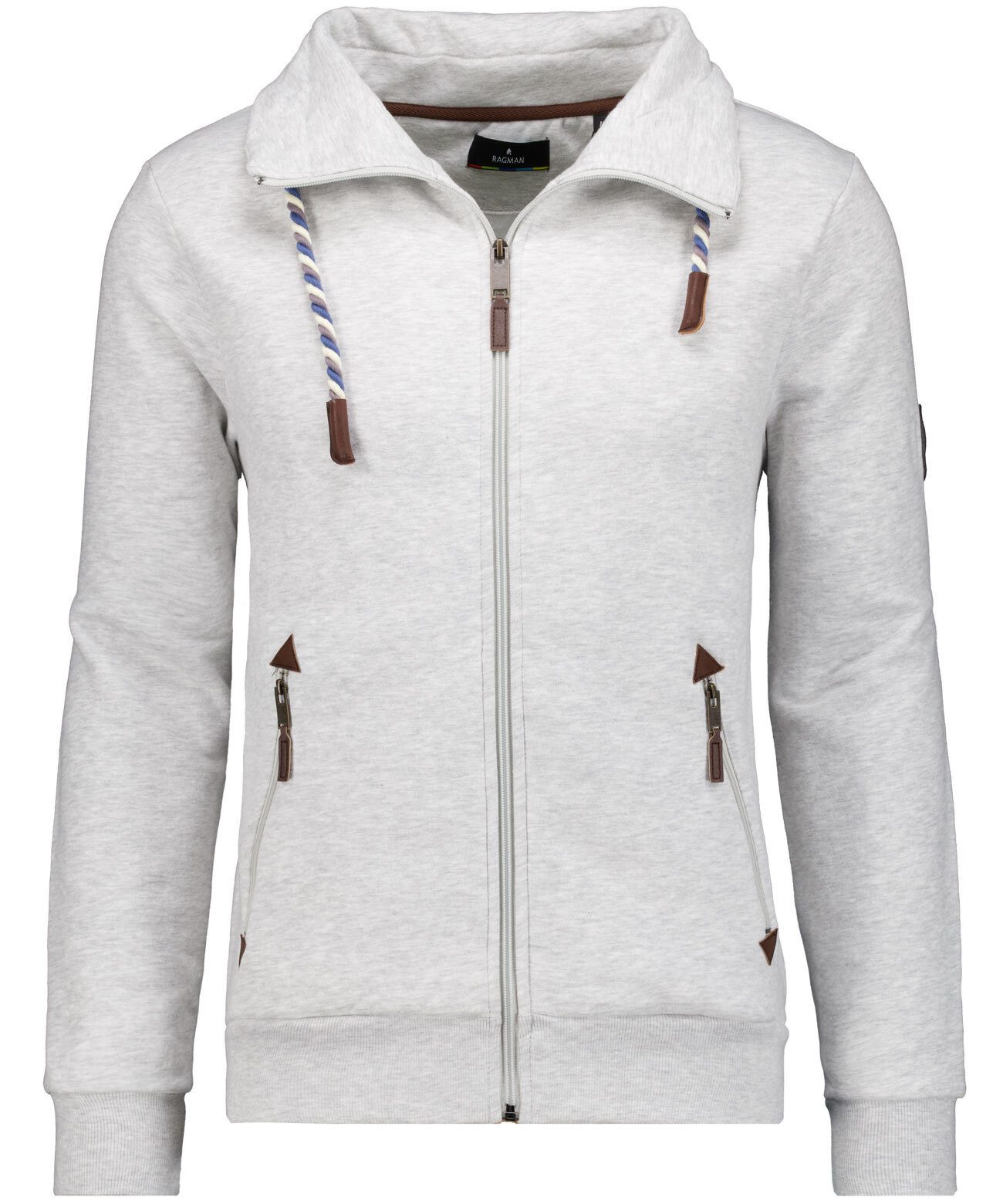 RAGMAN Sweatvest heren sweatvesten maat XXL (54/56) grijs