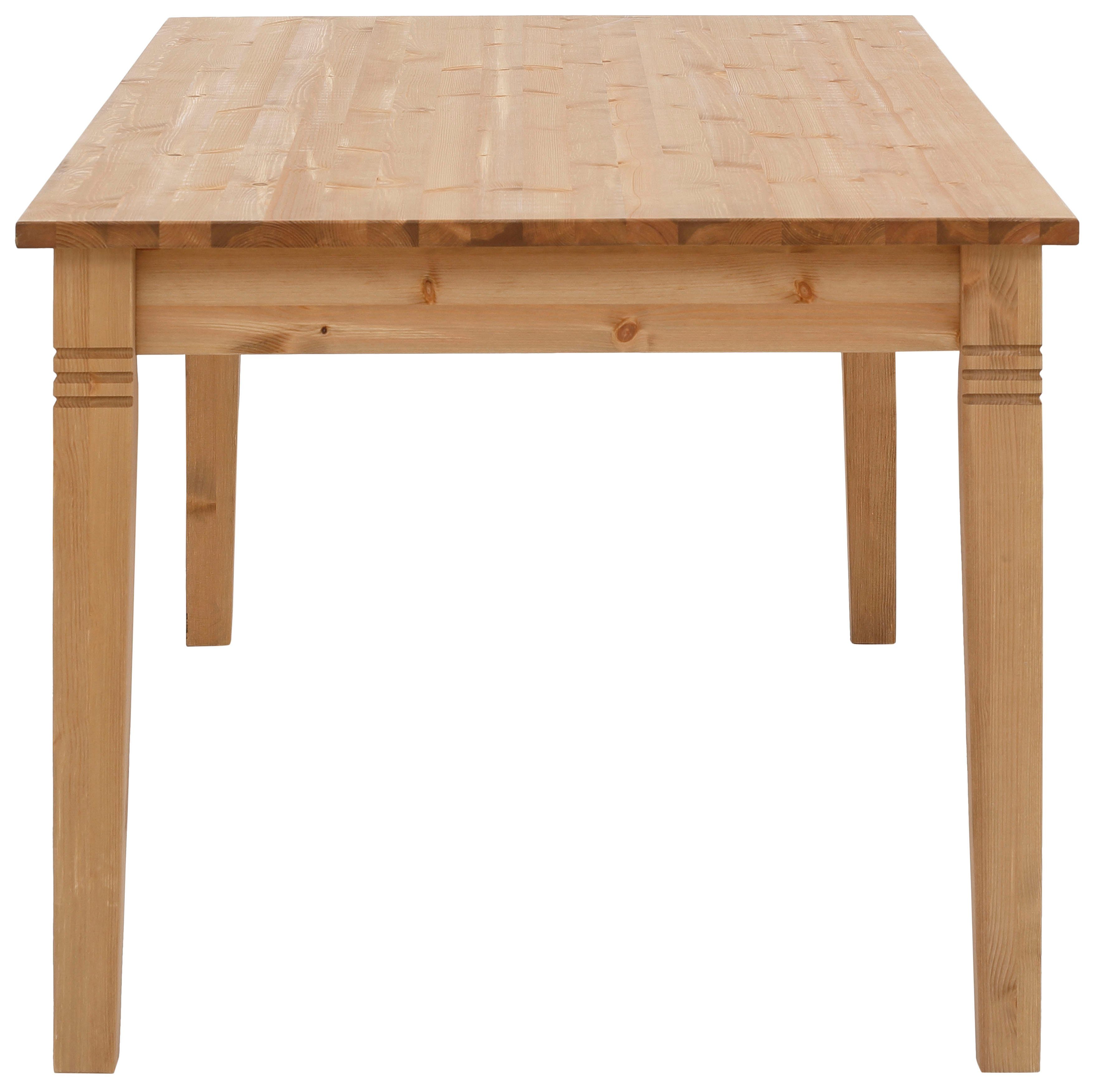 Home affaire Eettafel Anabel gemaakt van massief grenen, 6 laden onder het tafelblad, breedte 180 cm