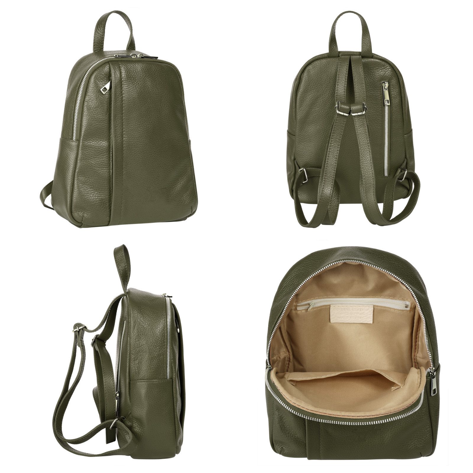 Samantha Look Rugzak echt leer, made in italy