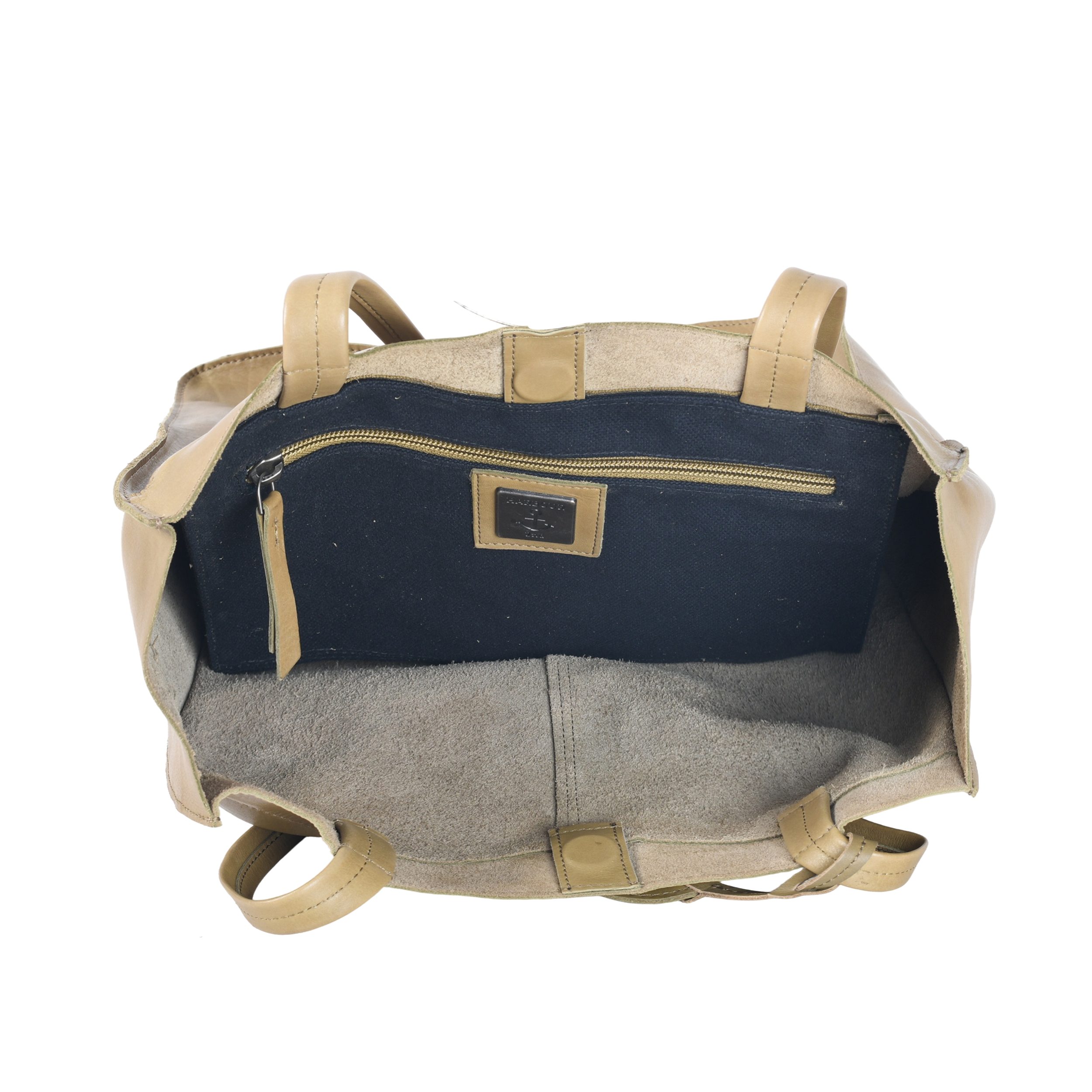 HARBOUR 2nd Shopper Elbe 1 van leer met kenmerkende merk-anker-label en sierhanger
