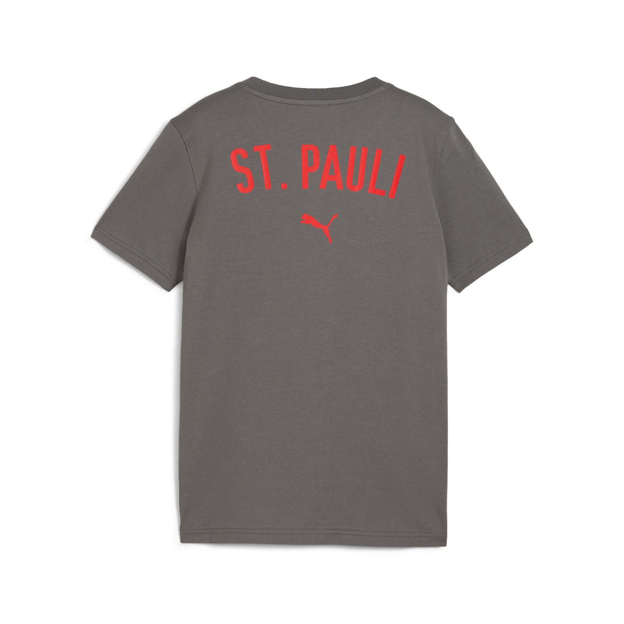 PUMA Trainingsshirt FCSP CASUALS TEE JR FC St. Pauli fanshirt 2024 2025 kinderen