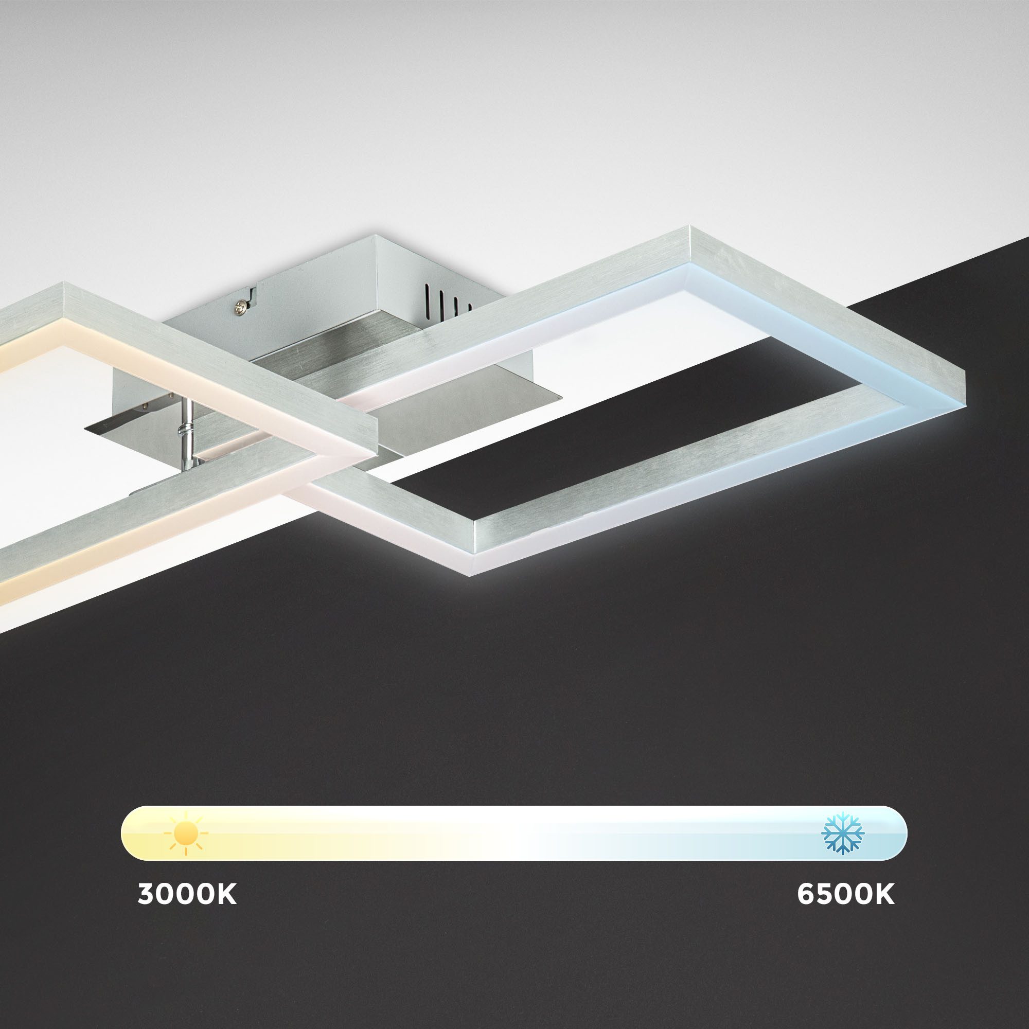 B.K.Licht Led-plafondlamp Slimme LED plafondlamp, met kleurverandering, lichteffecten (1 stuk)