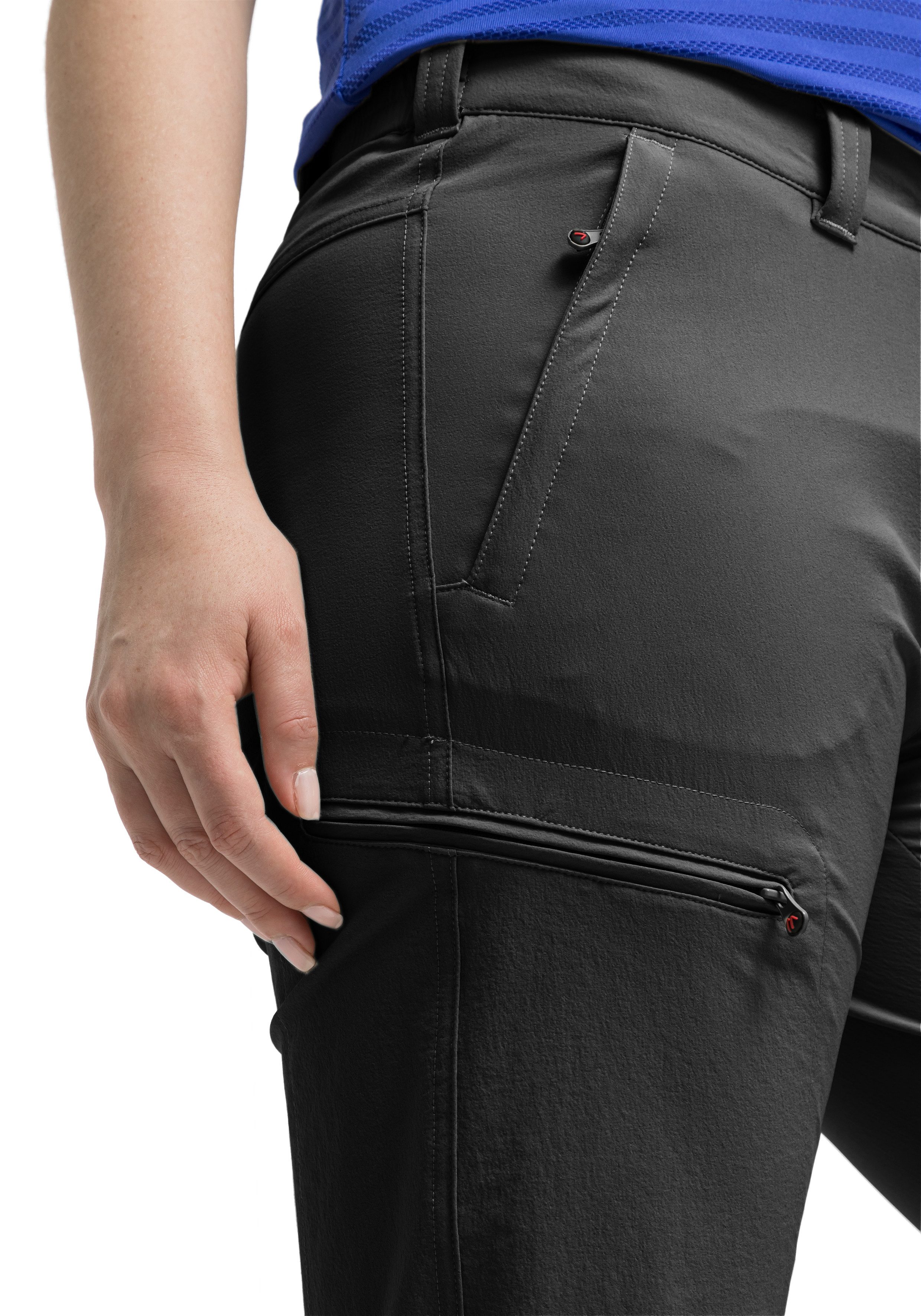 Maier Sports Functionele broek Arolla Dames wandelbroek, afritsbare outdoorbroek, 3 zakken, regular fit