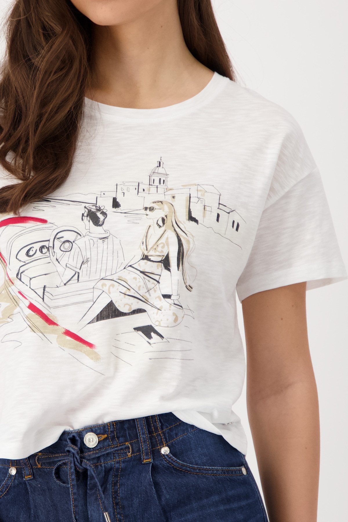 Monari Shirt met ronde hals Met een ronde hals