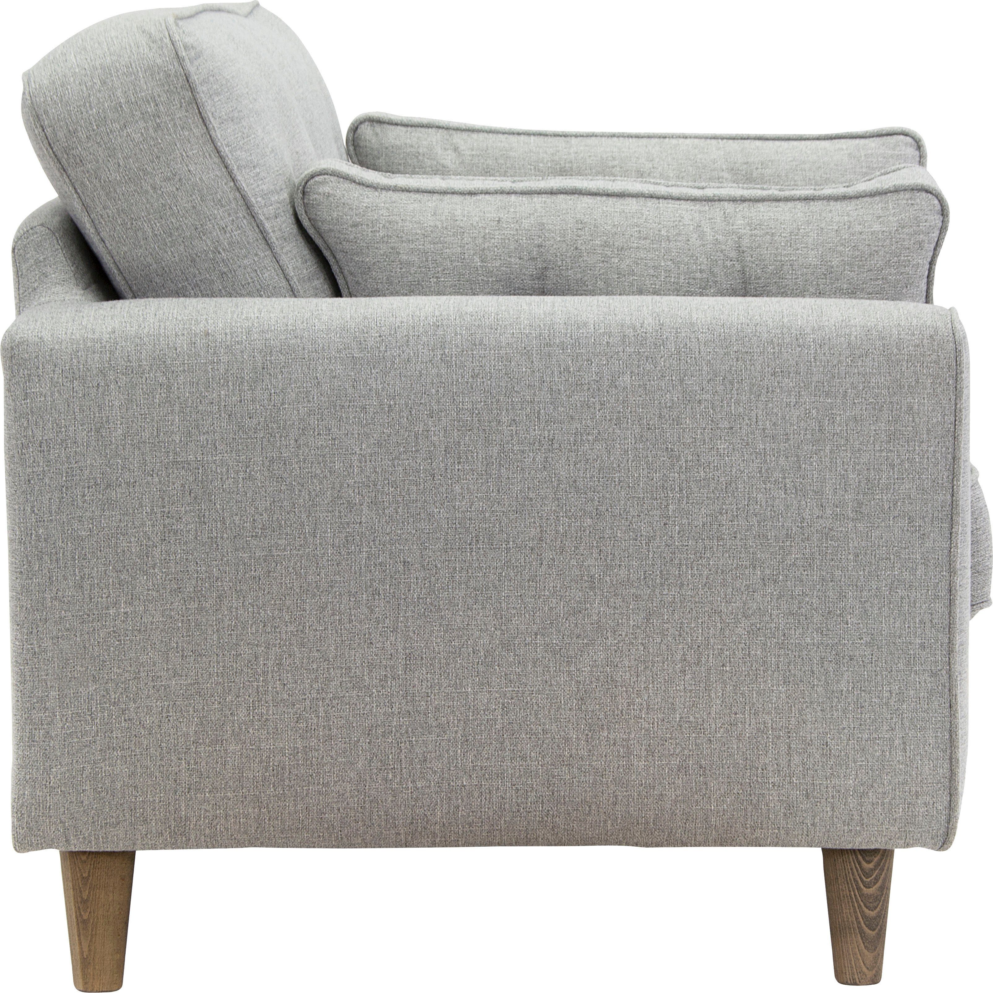 Home affaire Fauteuil Copenhagen fijne opstaande naad, capitonnage achter en armkussen