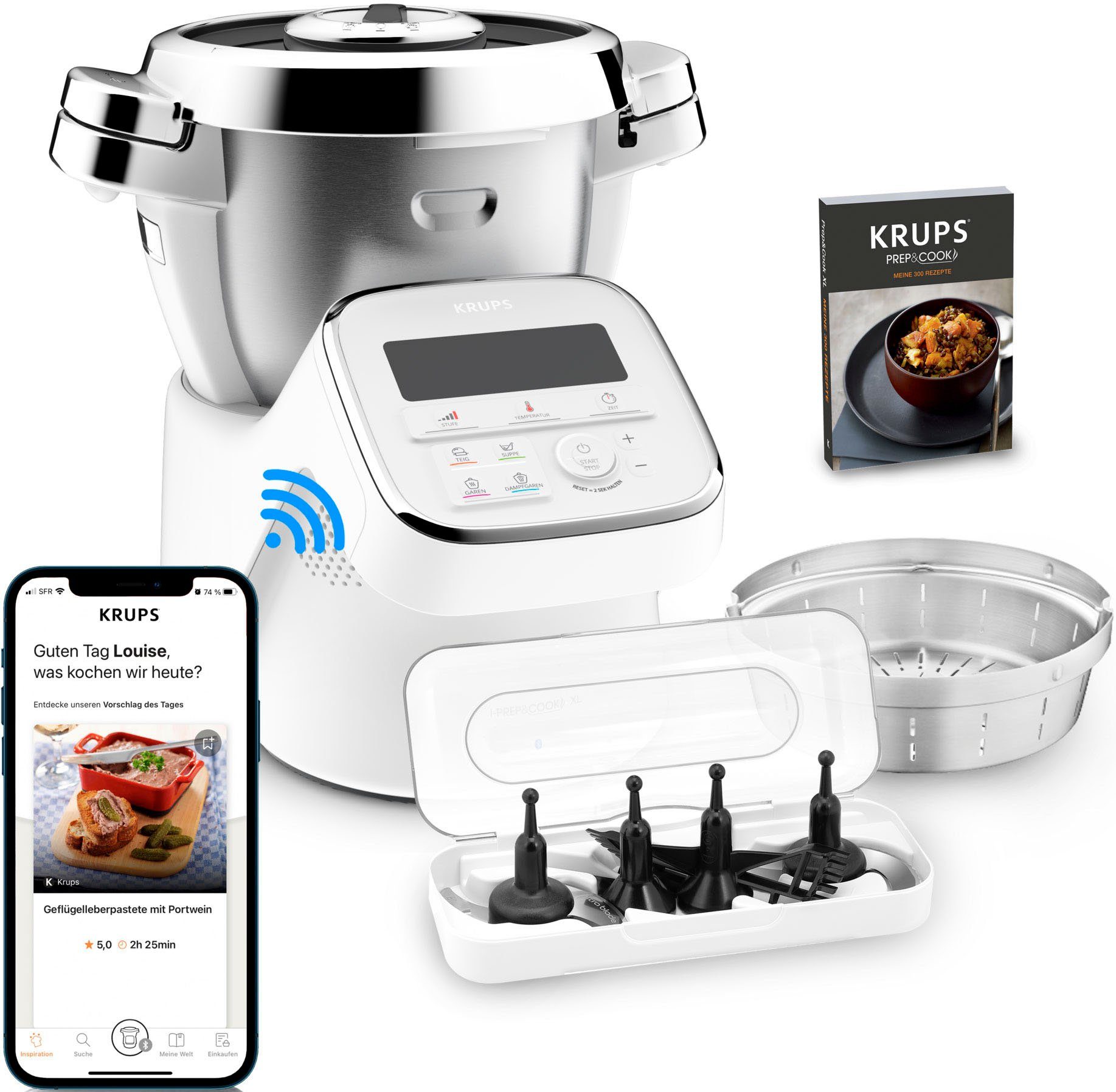 Editor fusie vacht Krups Keukenmachine met kookfunctie HP60A1 i Prep&Cook XL online shop | OTTO