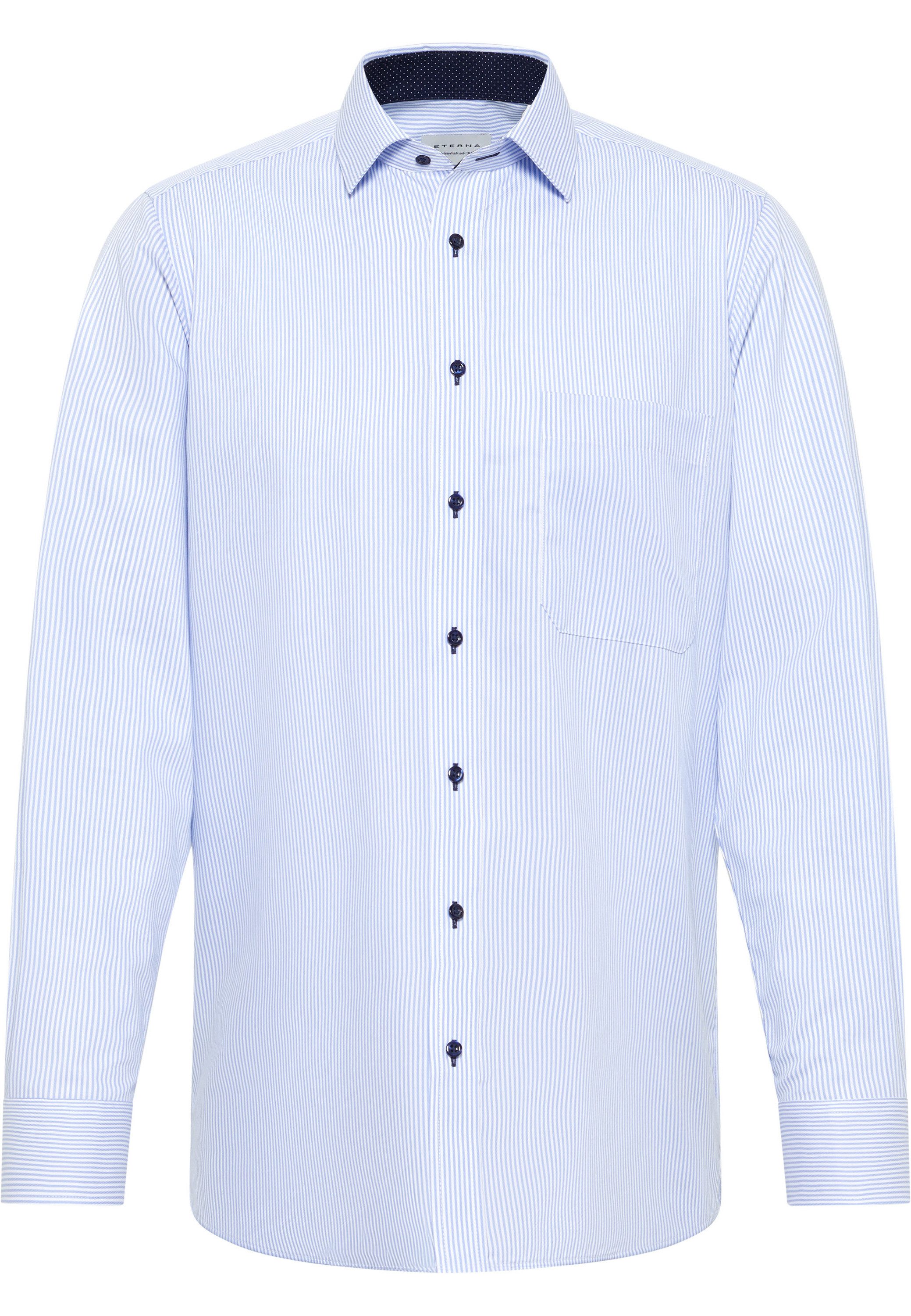 Eterna Overhemd met lange mouwen Comfort fit NON IRON (strijkvrij)