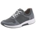 gabor rollingsoft sneakers met sleehak met verwisselbaar optifit-voetbed grijs