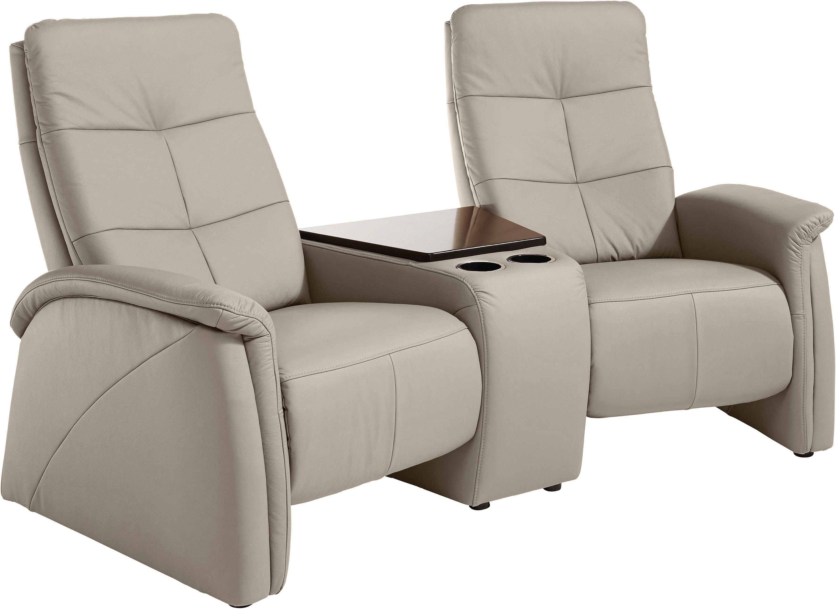 exxpo - sofa fashion 2-zitsbank Tivoli, bioscoopbank, comfortabel met relaxfunctie, geïntegreerd tafelplateau en bergruimte