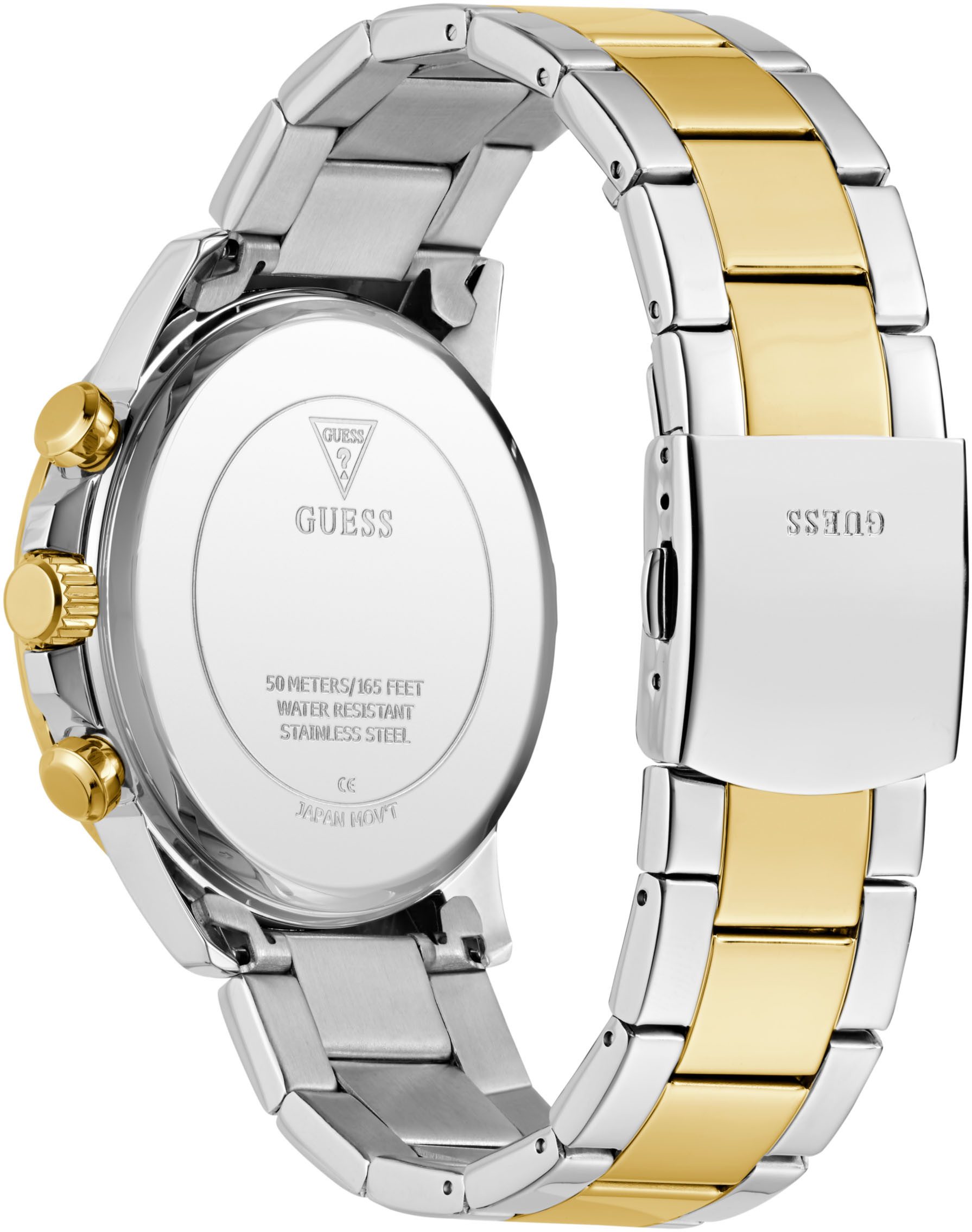 Guess Multifunctioneel horloge Walker Quartz horloge, polshorloge, herenhorloge, datum, weekdag, siliconen band