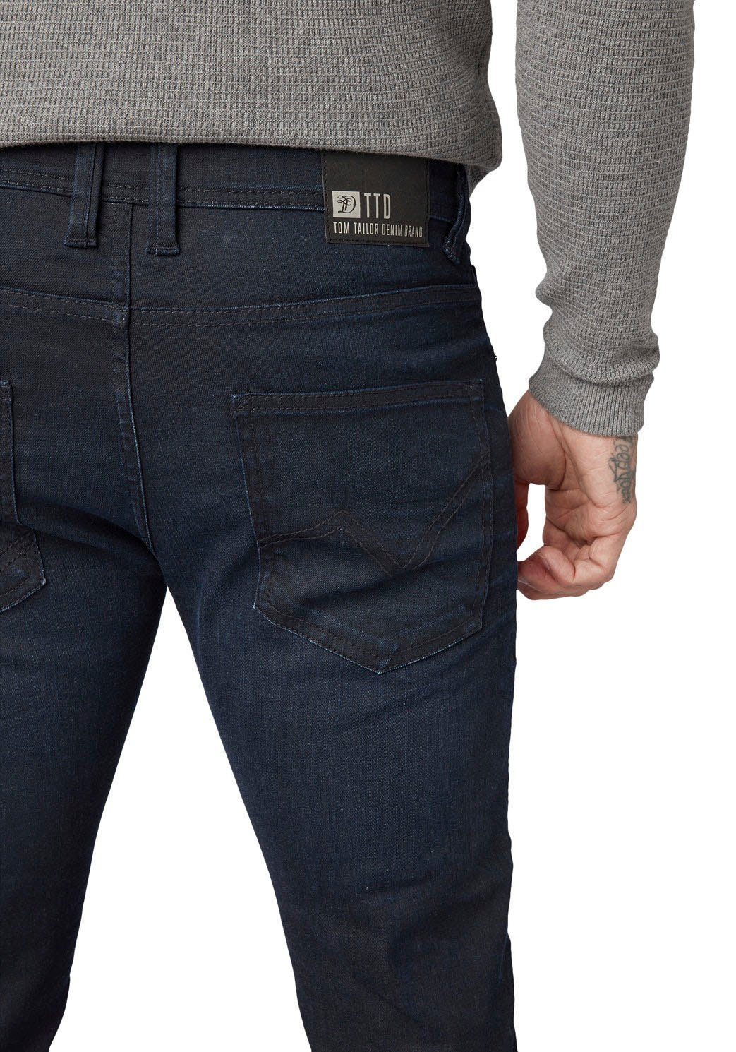 Tom Tailor Denim 5-pocket jeans PIERS met geruit patroon