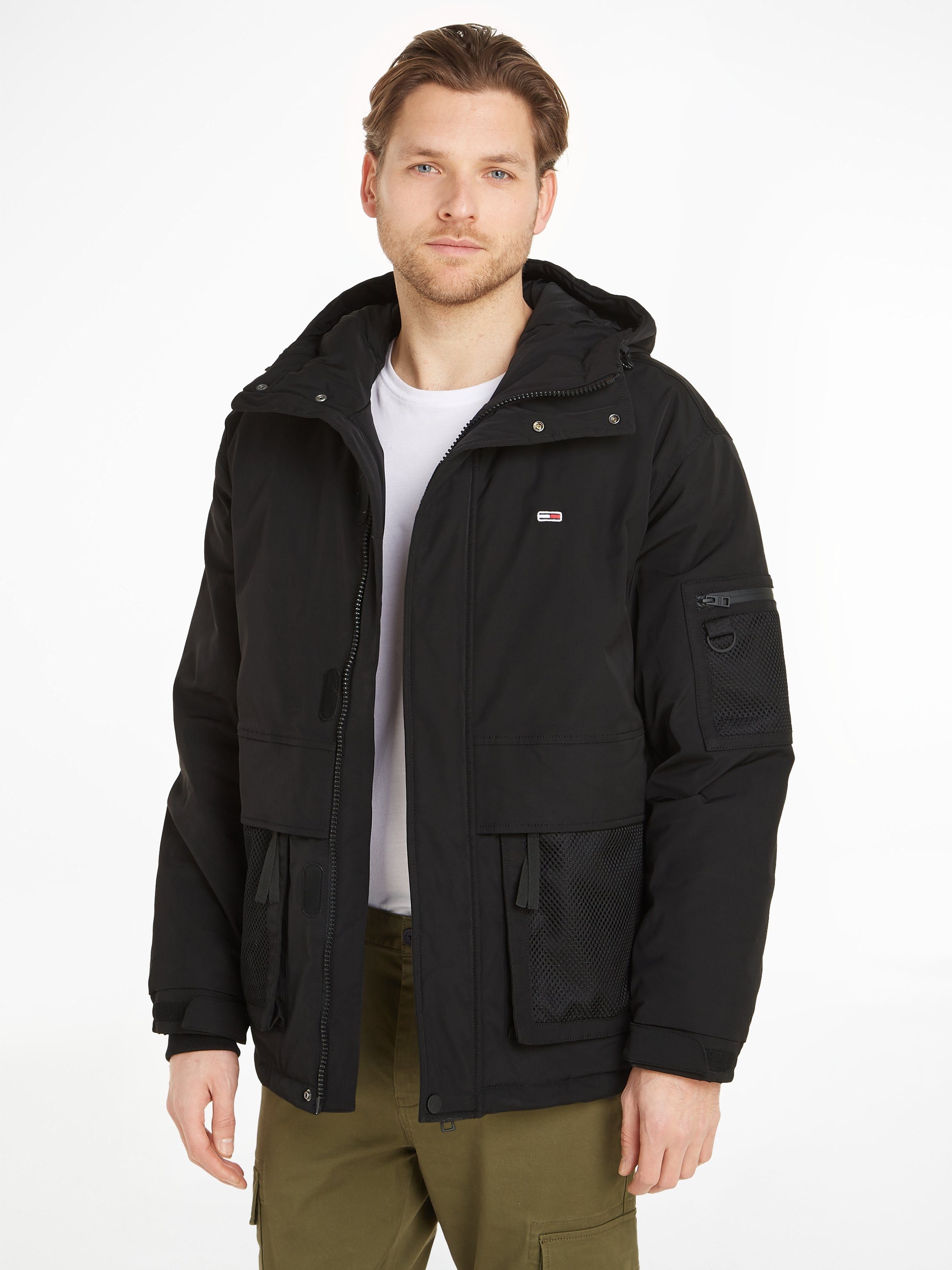 TOMMY JEANS Blouson TJM TECH JACKET heren jassen maat S zwart