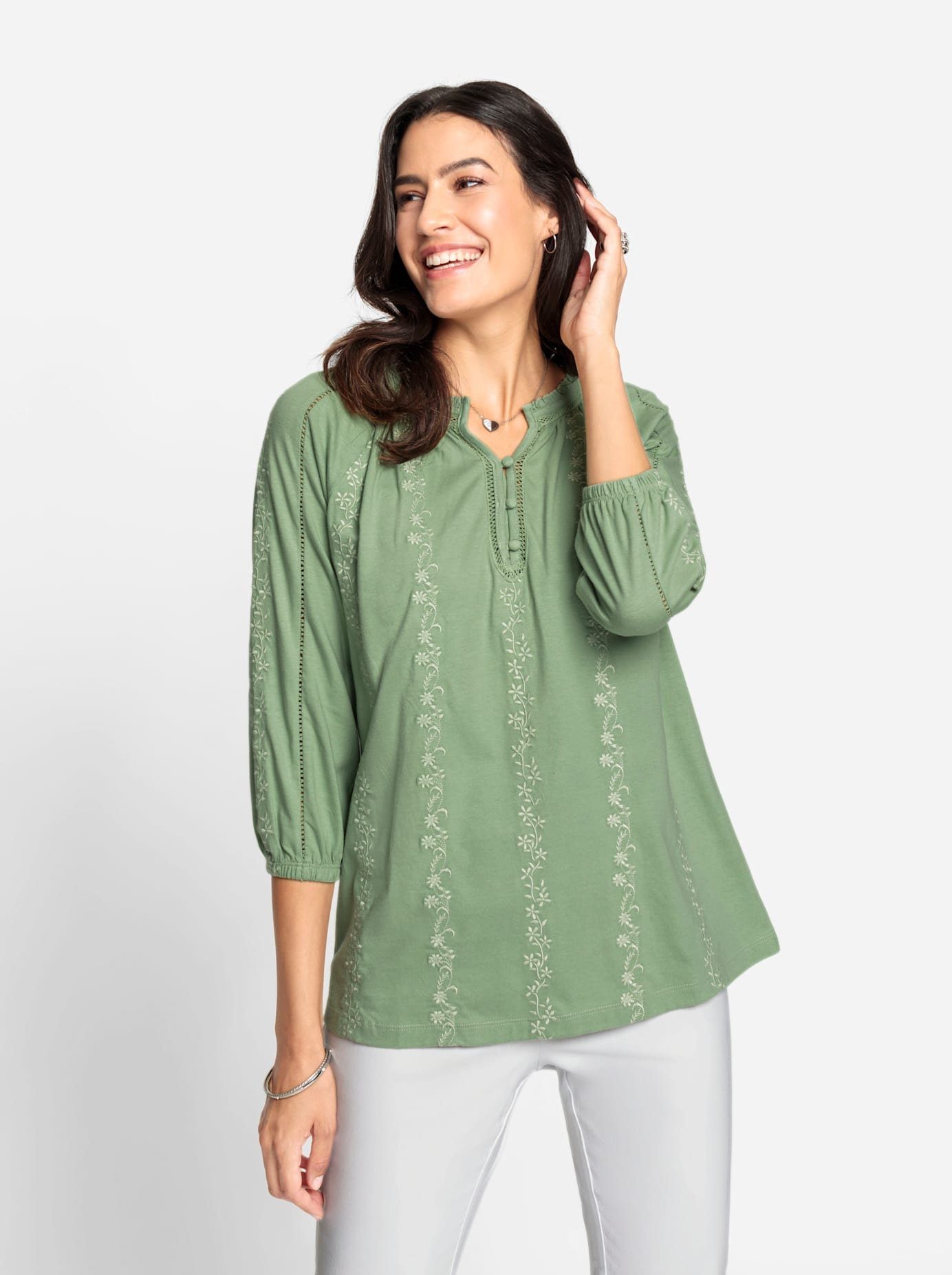 Classic Inspirationen Shirt met V-hals Shirt (1-delig)