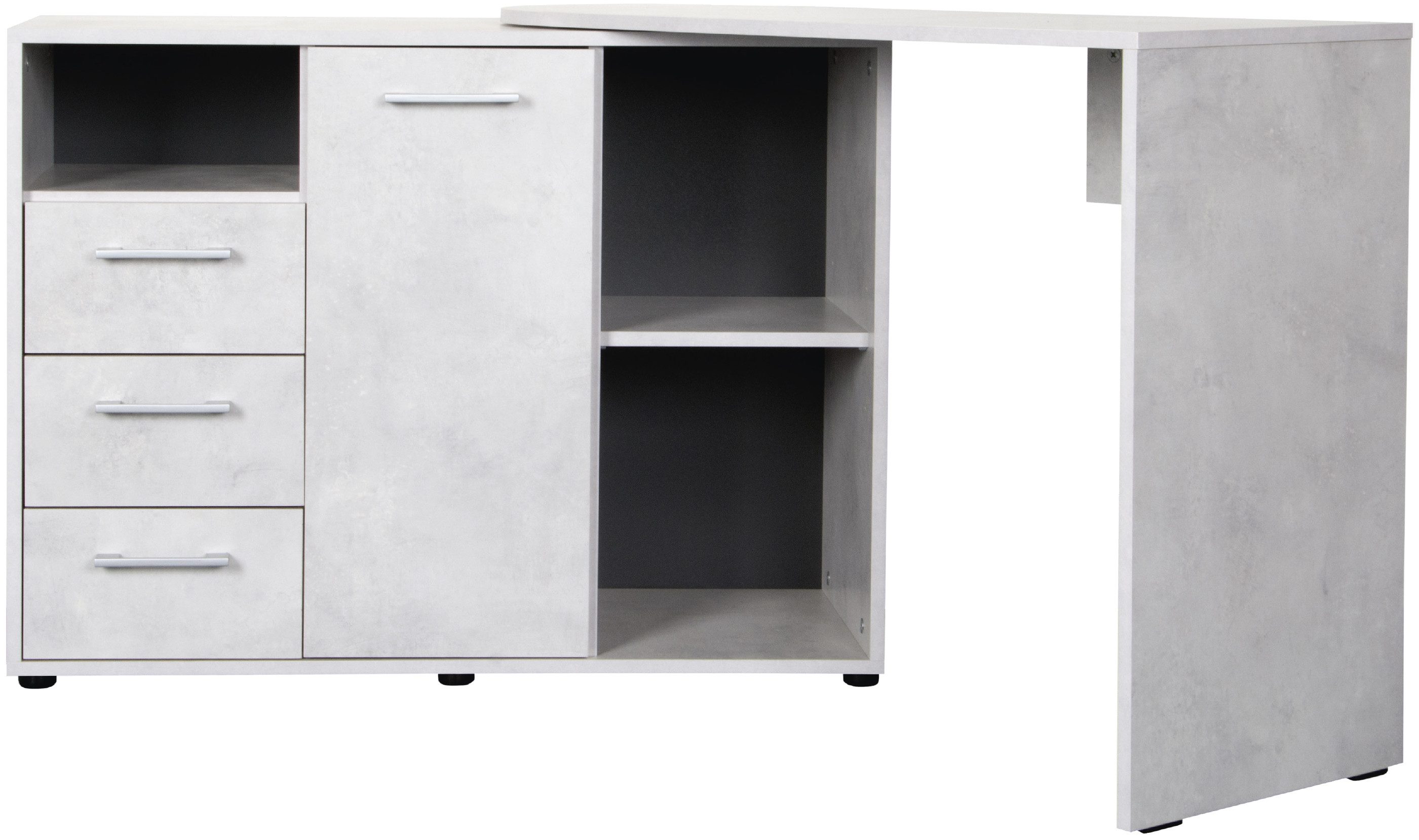 VOGL Möbelfabrik Bureau draaibaar tafelblad, ruimtebesparend, made in germany