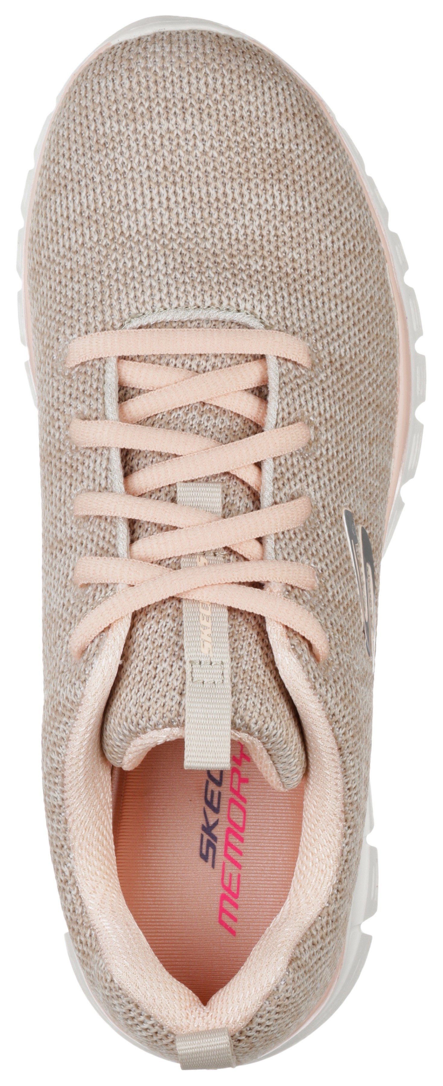 Skechers Sneakers Graceful - Twisted Fortune Vrijetijdsschoen, lage schoen, veterschoen met memory foam