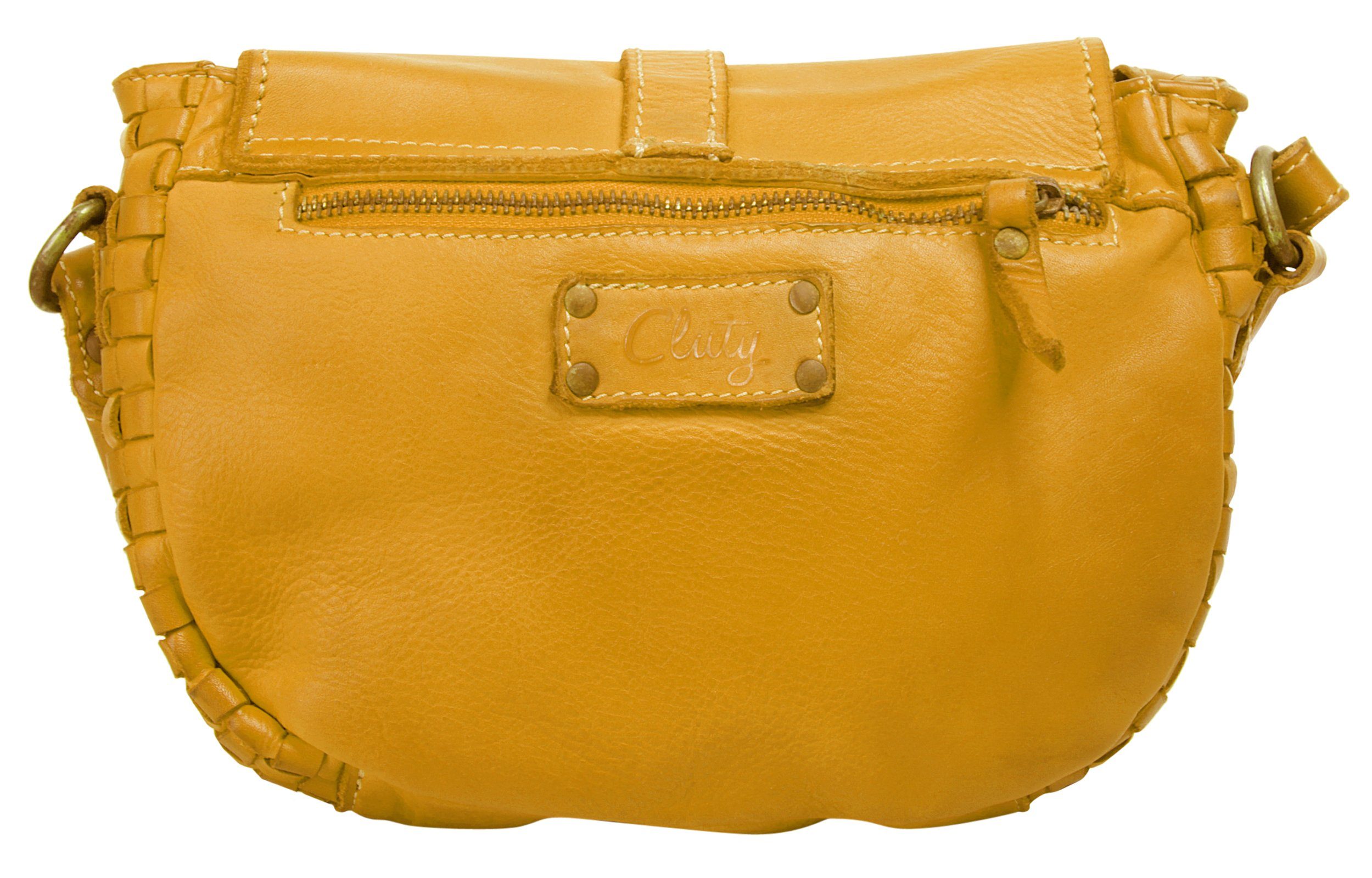 Cluty Schoudertas echt leer, made in italy
