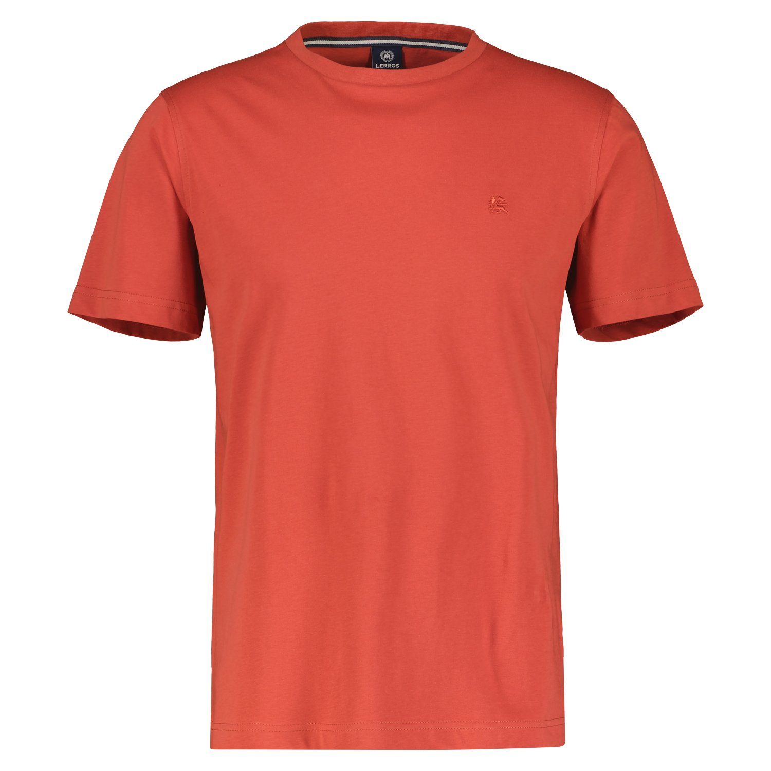 Lerros Shirt met korte mouwen met logoborduursel op borsthoogte