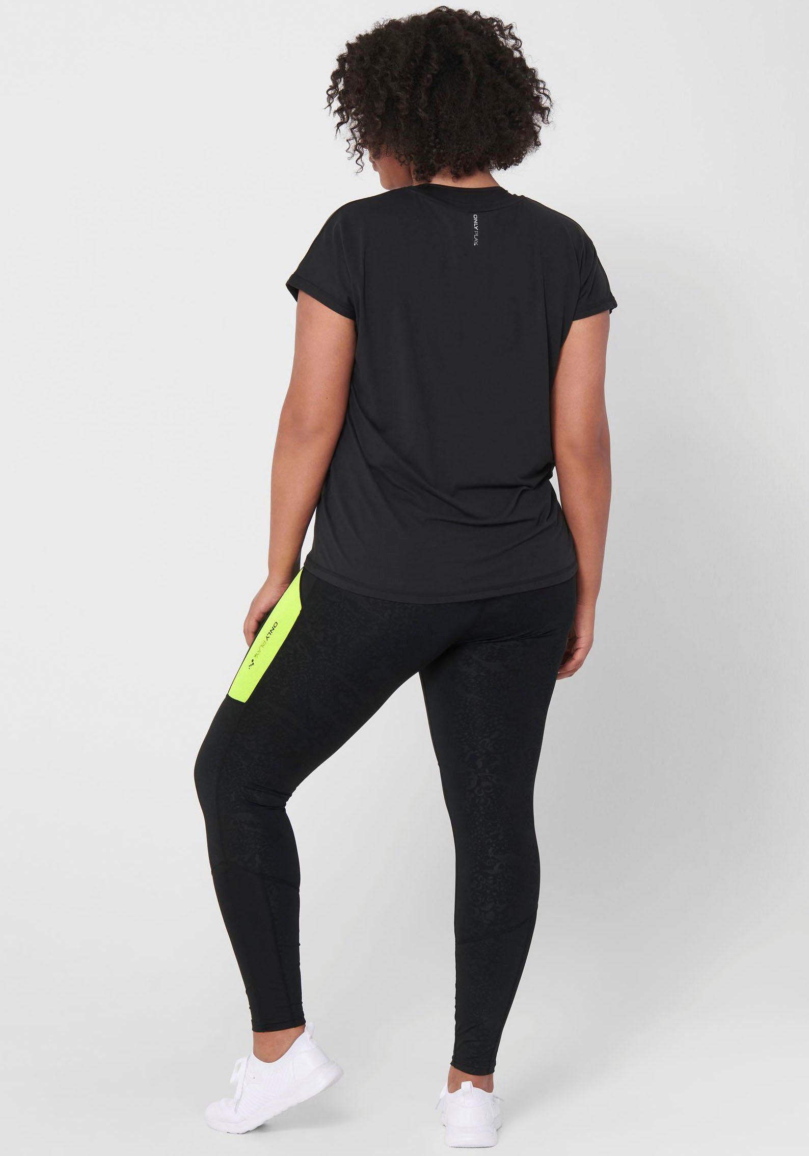 Only Play Functioneel shirt ONPAUBREE SS LOOSE TRAIN TEE CURVY NOOS