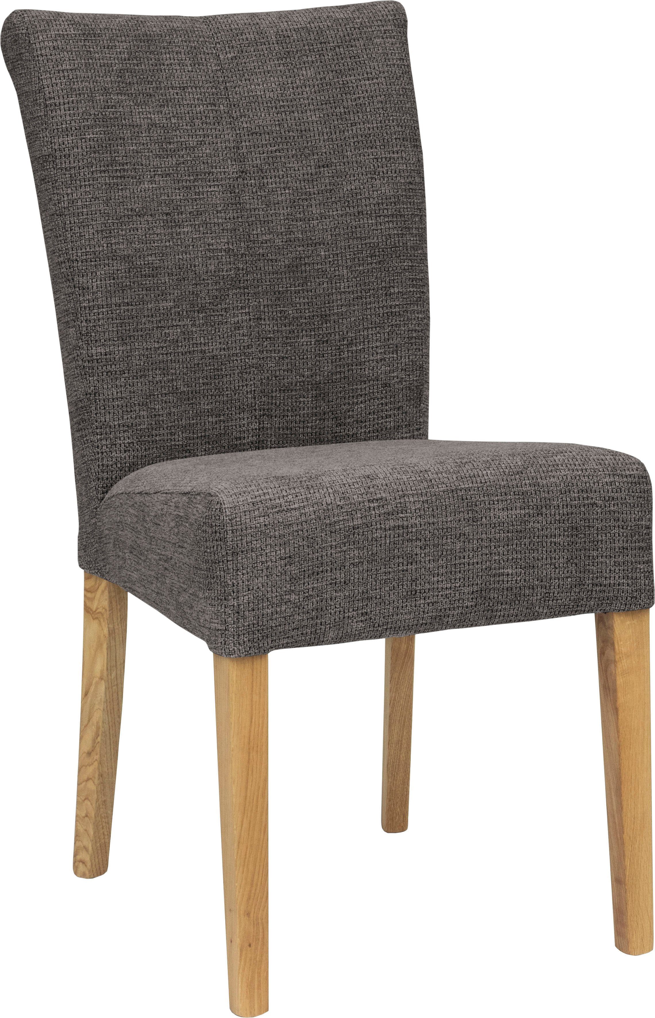 Home affaire Eetkamerstoel Queen Polsterstoel BESTSELLER verschillende type bekleding, massief houten onderstel (set)