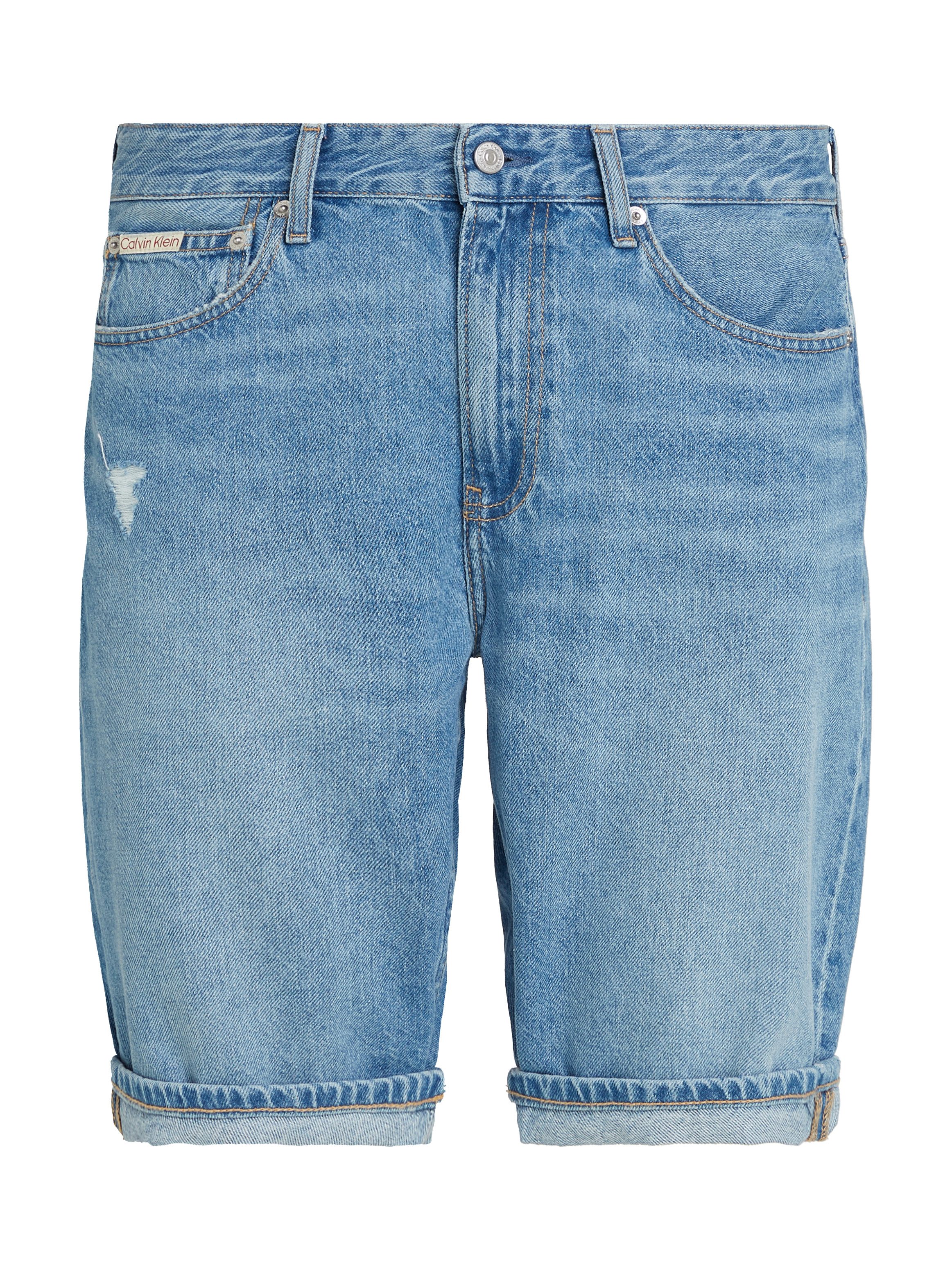 Calvin Klein Short REGULAR SHORT in middenblauwe wassing