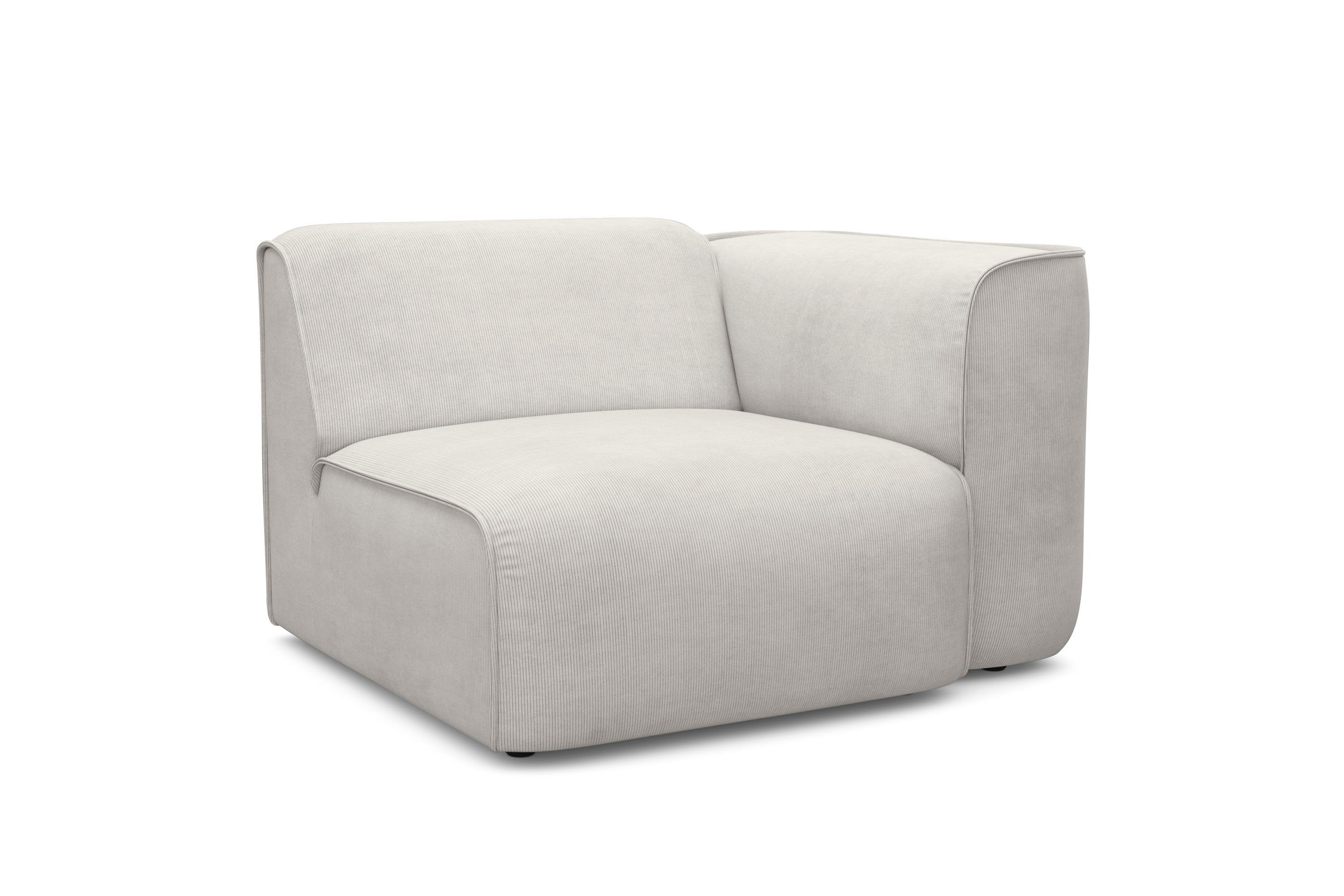RAUM.ID Fauteuil Merid sofa-hoekelement, afmetingen B/D/H: 109/97/46 cm als module of apart te gebruiken, voor individuele samenstelling
