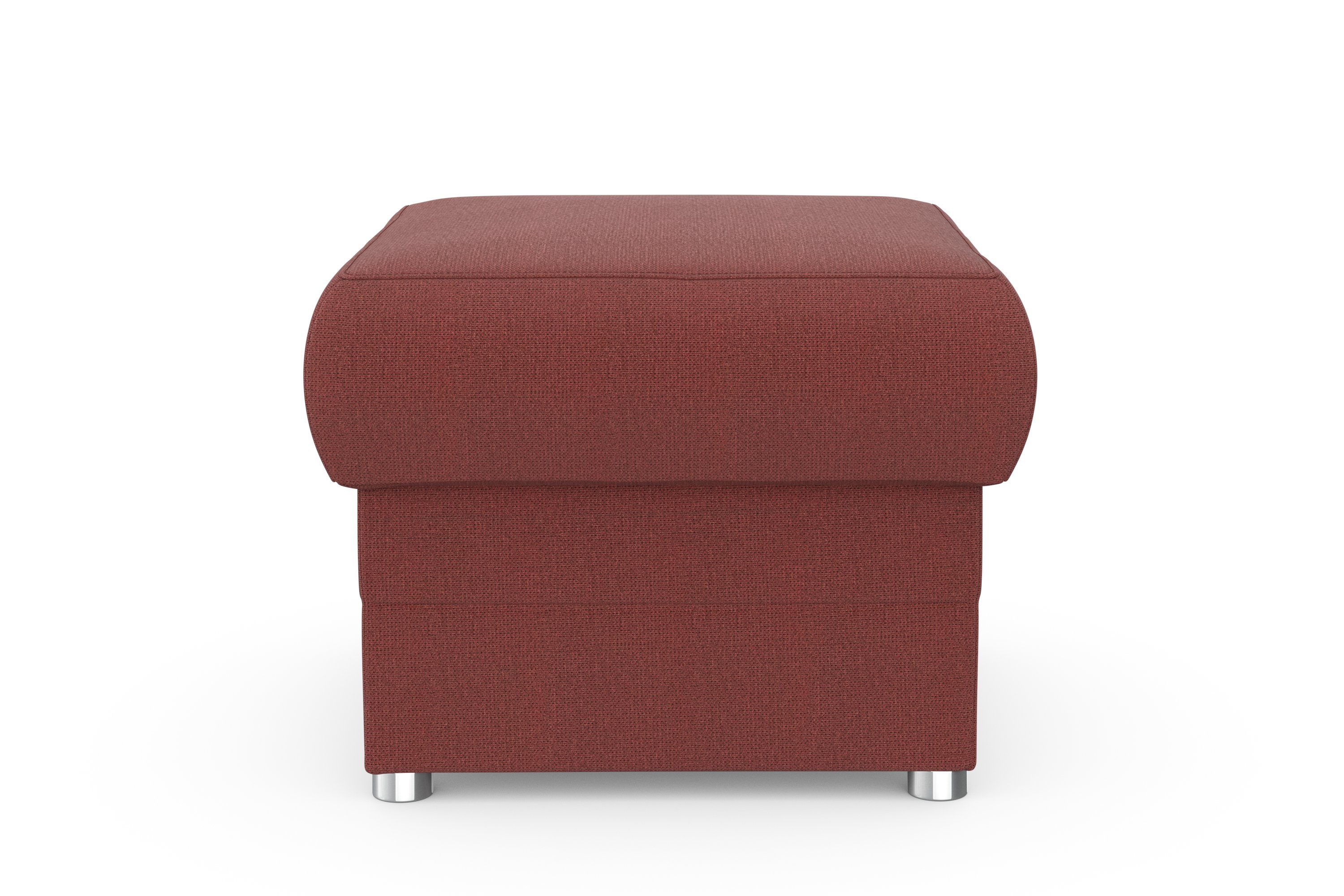 DOMO collection Hocker Pina, compact en comfortabel Bijpassende voetenbank/poef bij de serie