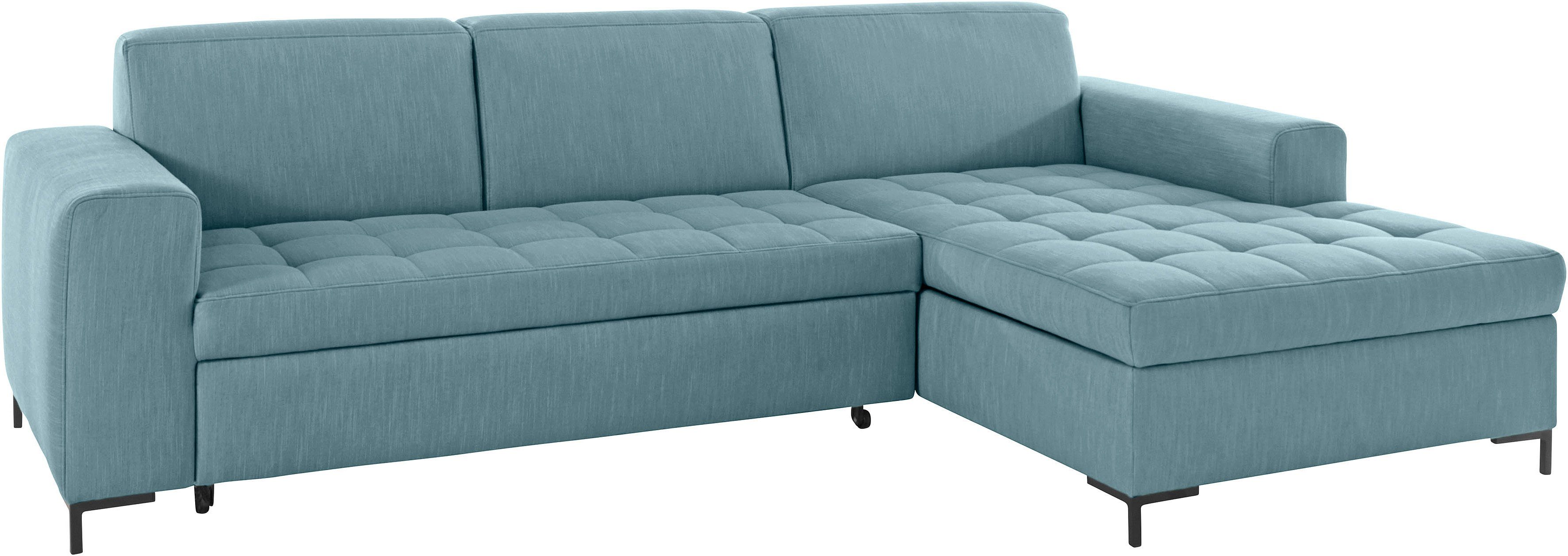 OTTO products Hoekbank Grazzo L-vorm hoogwaardige stoffen van gerecycled materiaal, stiksels op de zitting