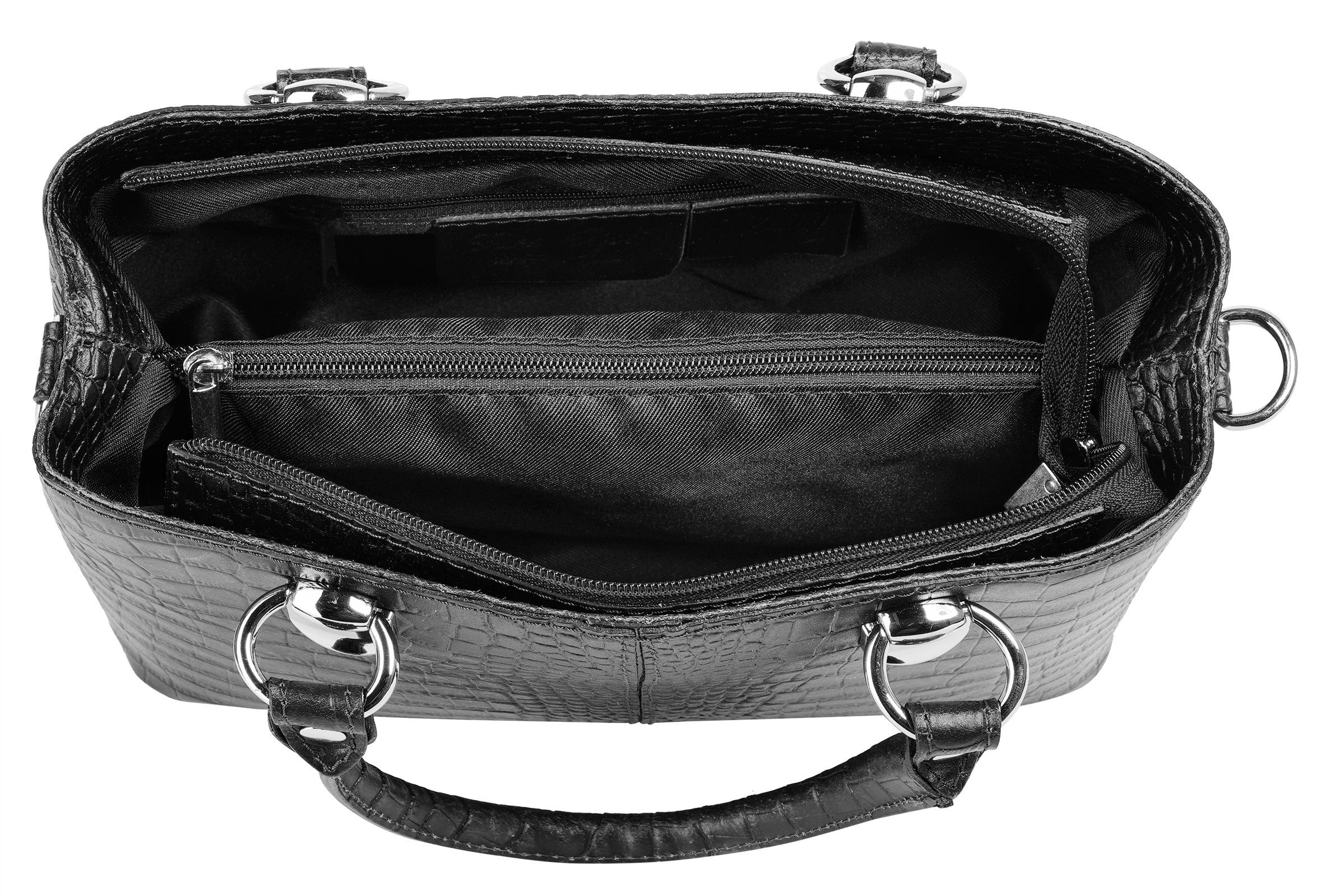Cluty Schoudertas echt leer, made in italy