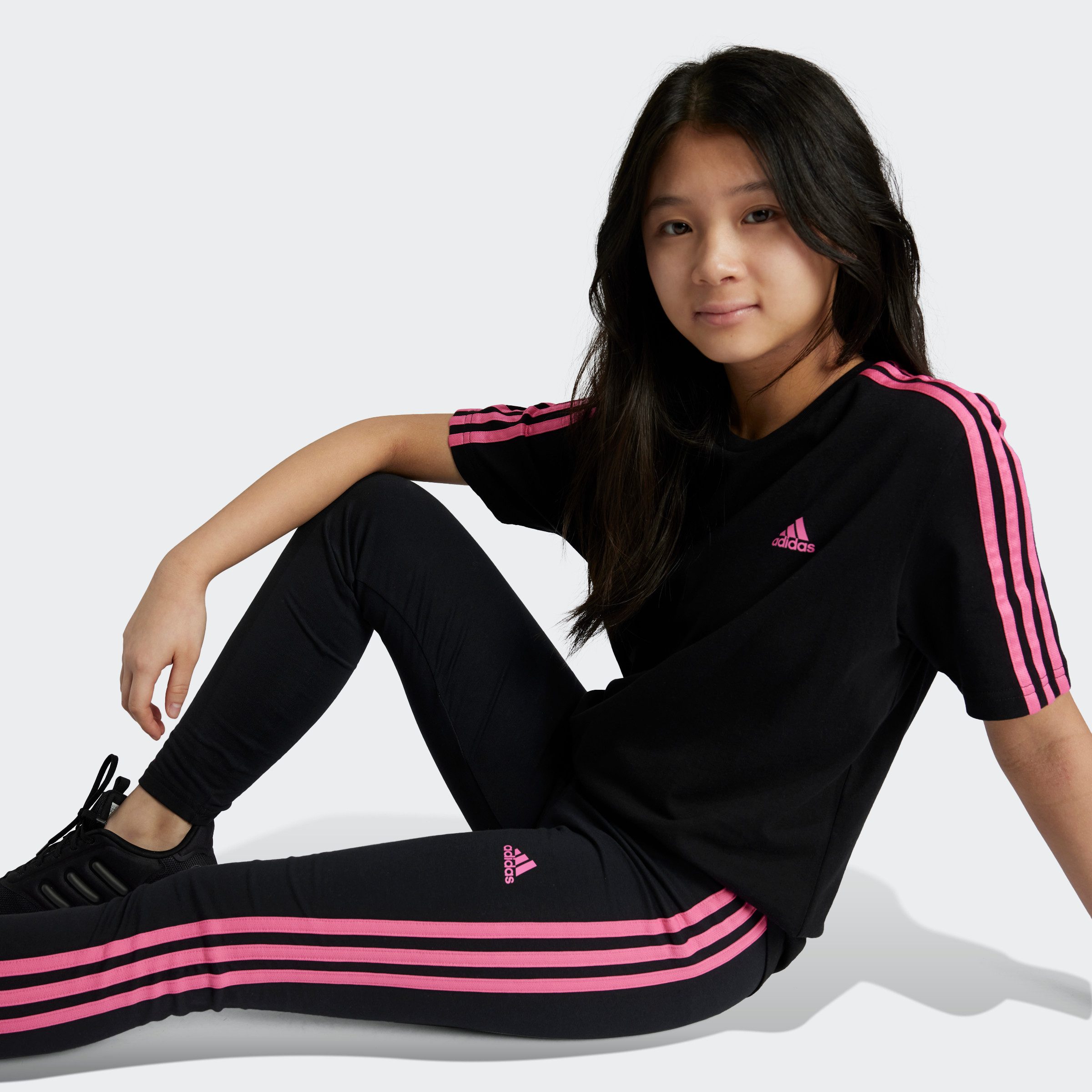 adidas Sportswear Legging ESSENTIALS 3-STRIPES COTTON (1-delig)