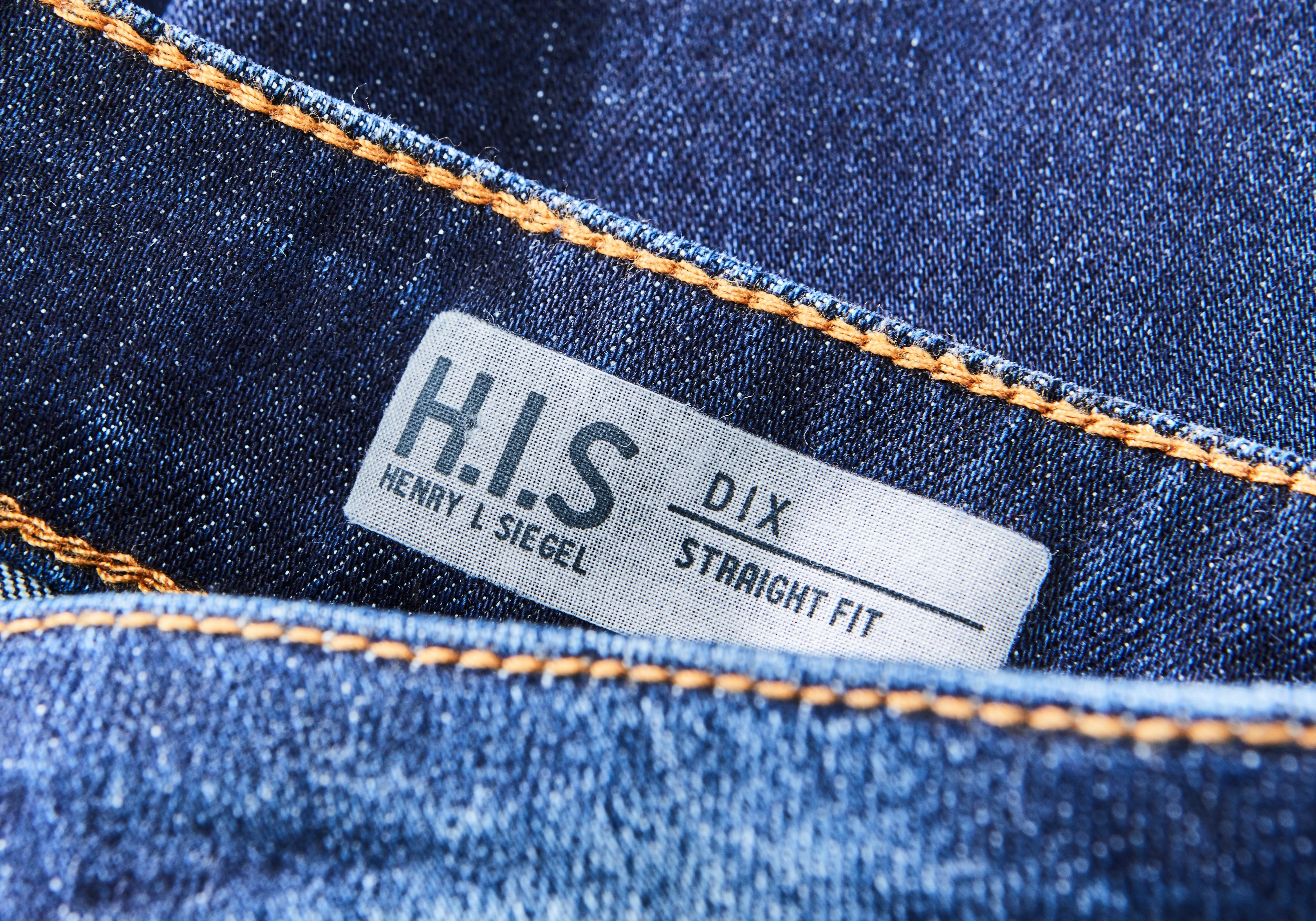 H.I.S Straight jeans DIX rechte pasvorm, lage taille, used-wassing