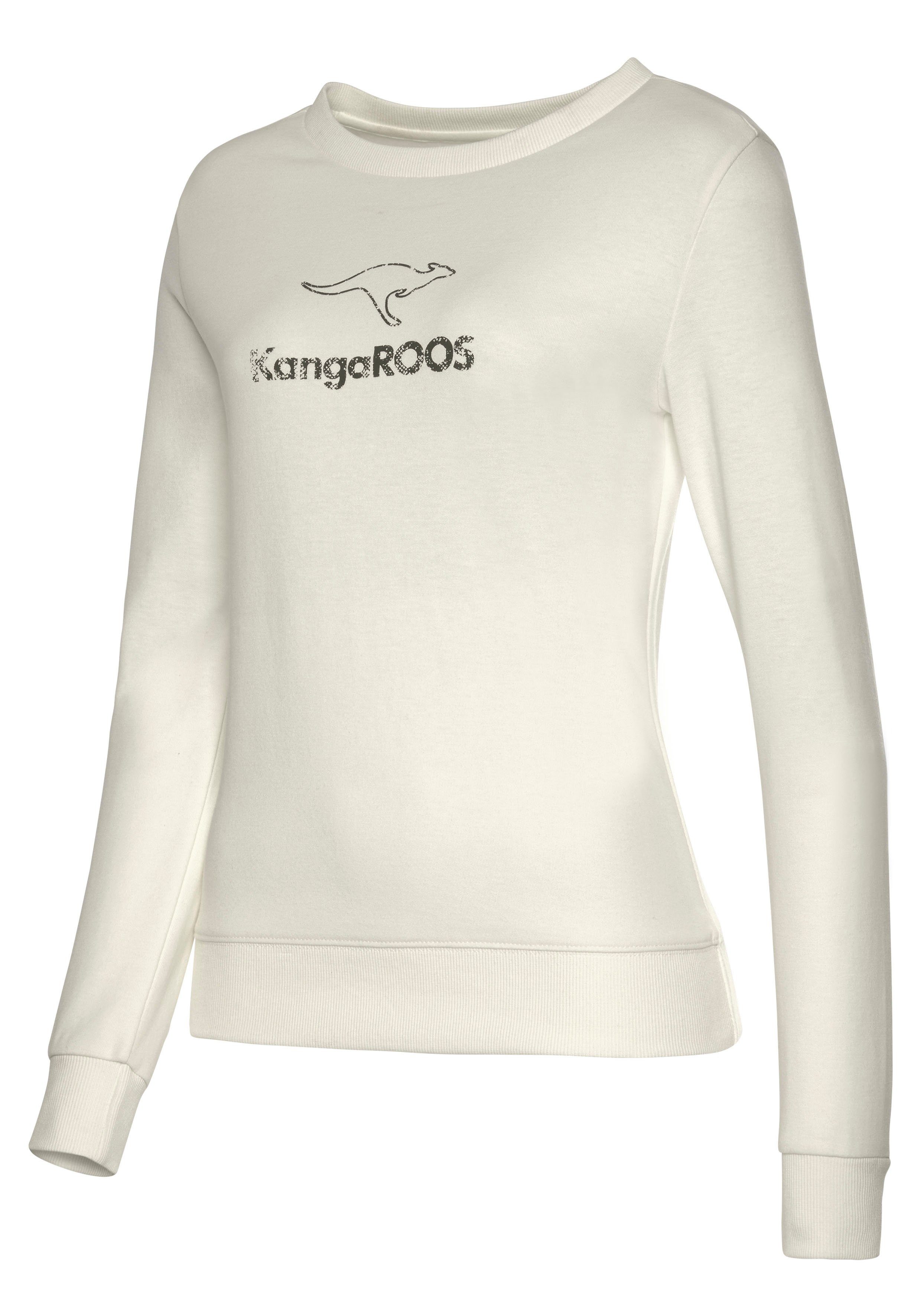 KangaROOS Sweatshirt met contrasterende logoprint, loungepak