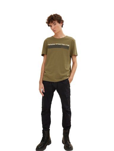 Tom Tailor Denim T-shirt in verschillende kleuren (set, 3-delig)