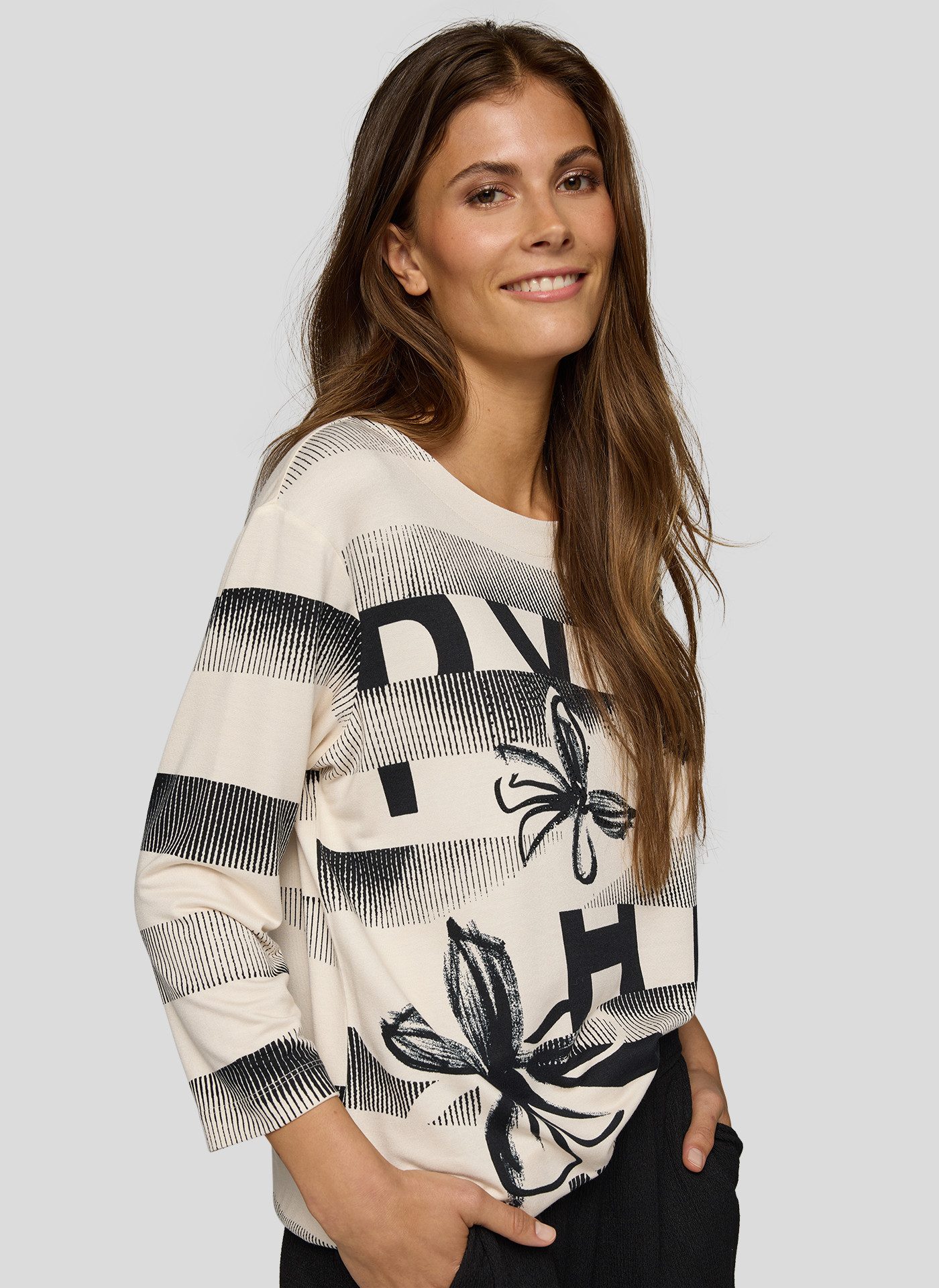 Rabe Shirt met 3/4 mouwen met print all-over